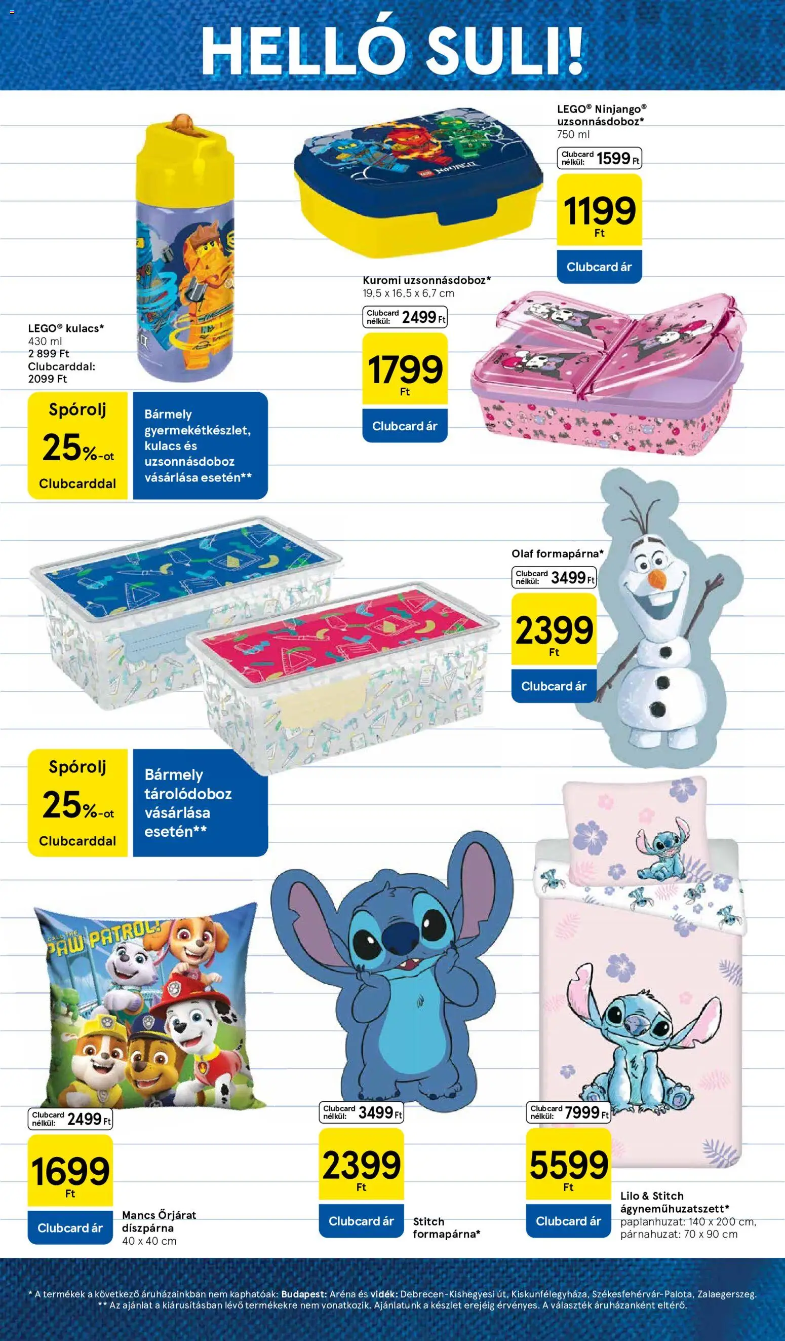 Tesco akciós ujság - amely érvényes a következő dátumtól: 2026.08.05. | Oldal: 17 | Termékek: Tárolódoboz, Paw Patrol, Kulacs, Díszpárna