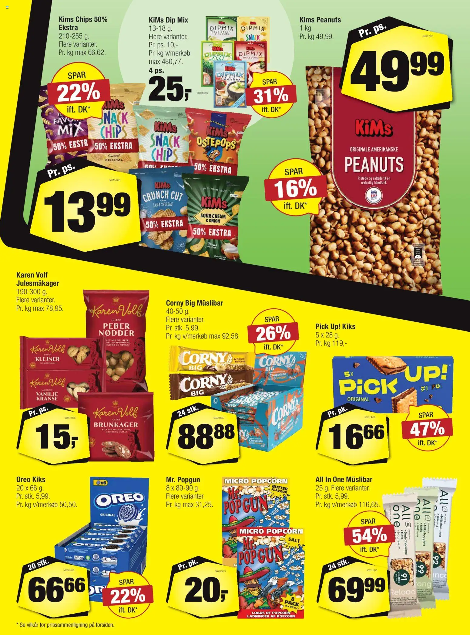 Calle tilbudsavis – gyldig fra 21/10/2026 | Side: 11 | Produkter: Brunkager, Kiks, Chips, Popcorn