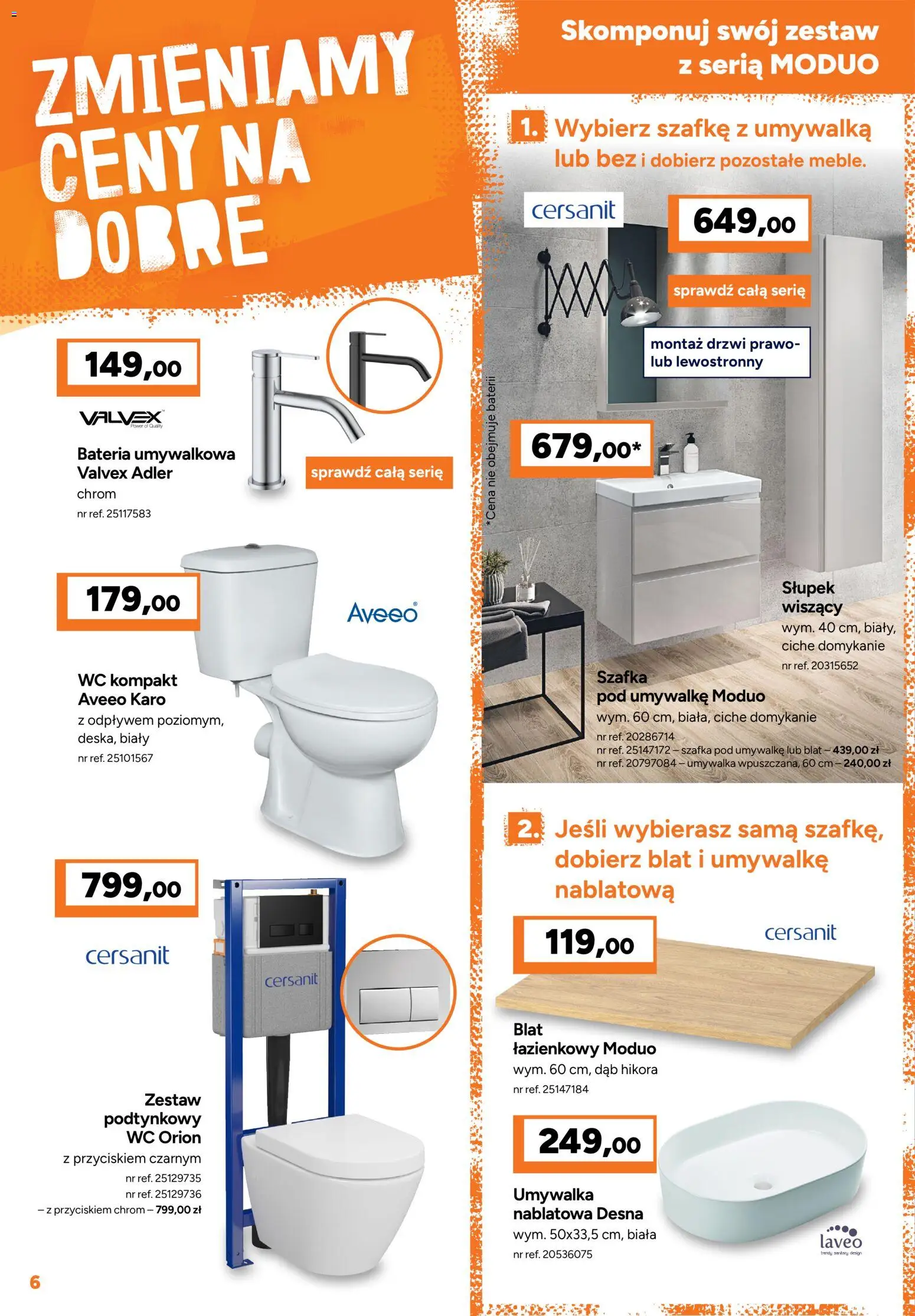 Bricoman gazetka od 12.10.2026 | Strona: 6 | Produkty: Umywalka, Bateria, Drzwi