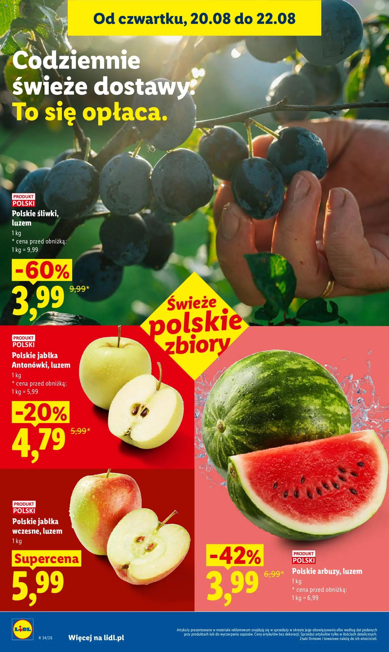 Lidl Polsko leták od 20.08.2026 | Strana: 44 | Produkty: Jablka