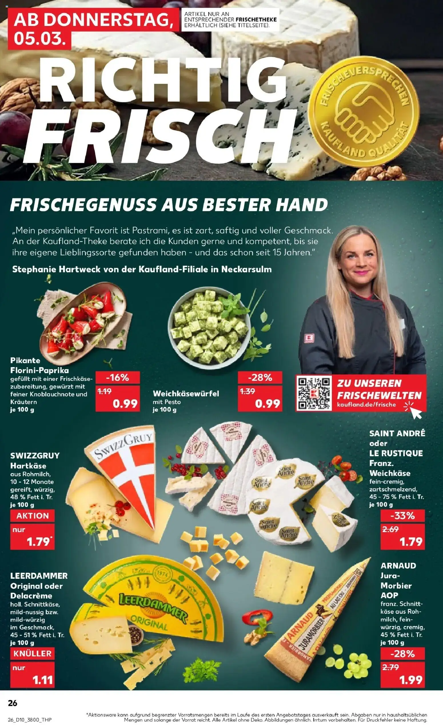 Kaufland Prospekt Lutherstadt Wittenberg	 – gültig ab 02.03.2026 | Seite: 38 | Produkte: Jura, Käse, Leerdammer, Frischkase