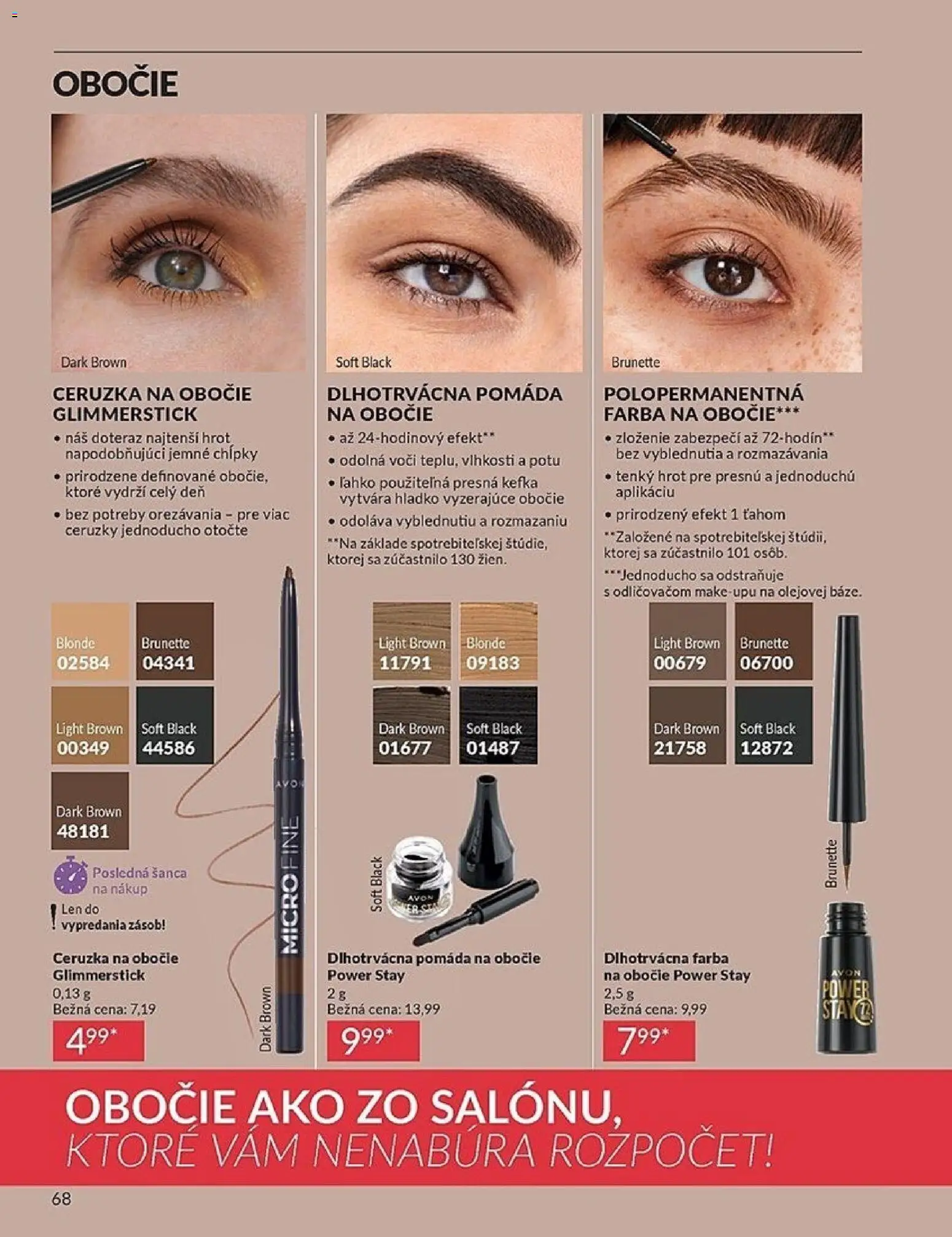 Nové Avon akcie – leták je platný od 01.03.2026 | Strana: 68 | Produkty: Ceruzka