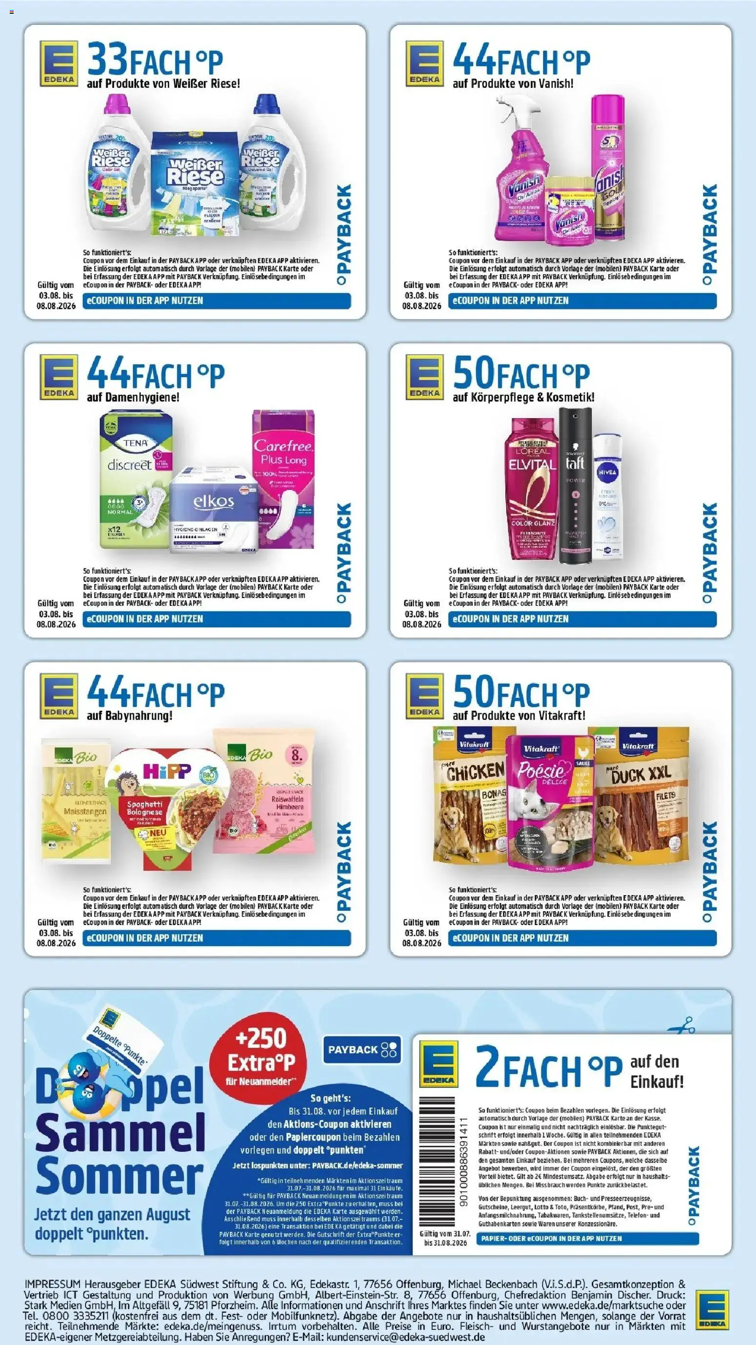 Edeka Prospekt Überlingen (ab 03.08.2026) » Angebote Online | Seite: 33 | Produkte: Spaghetti, Babynahrung, Himbeere, Telefon