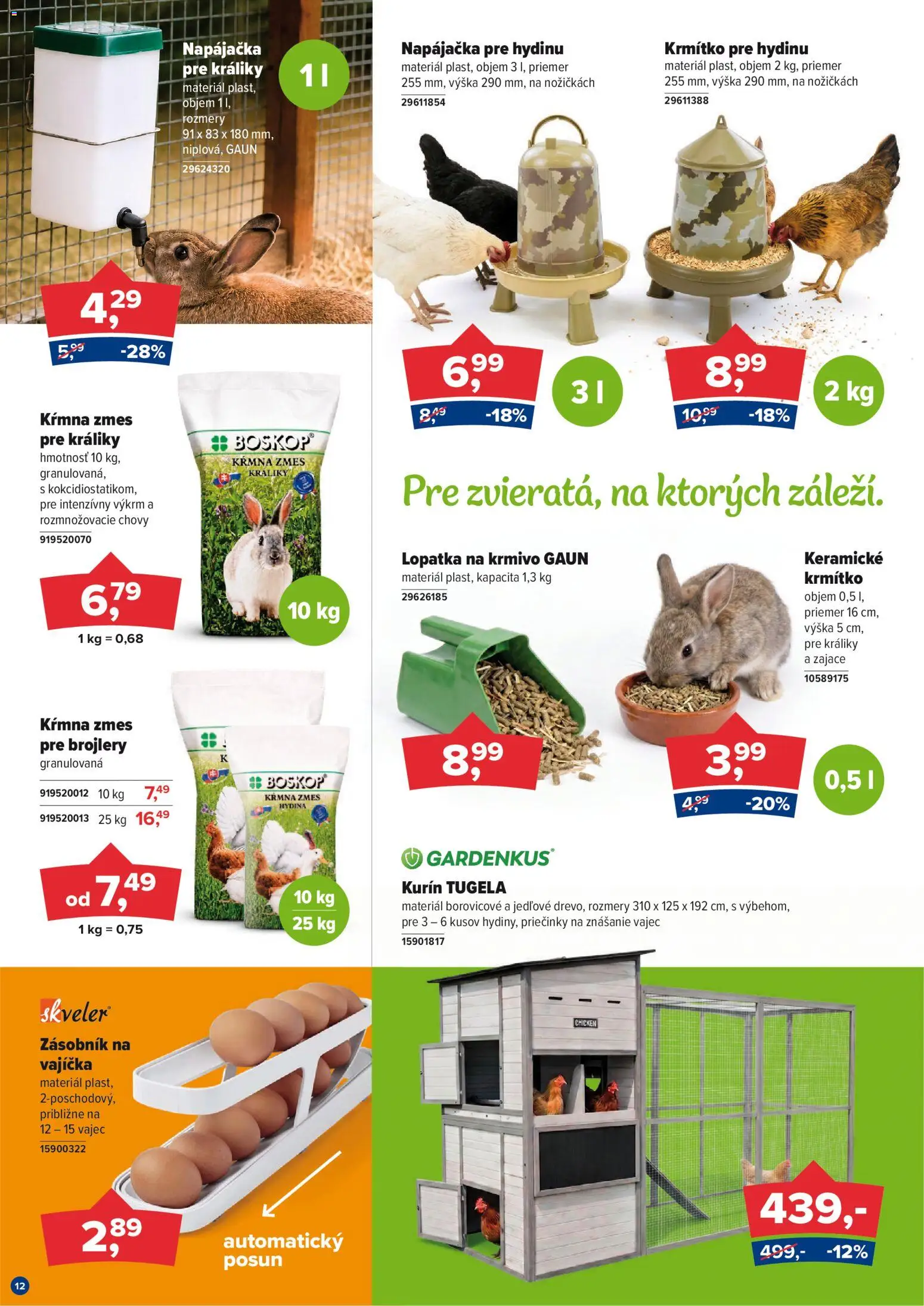 Nové Kinekus akcie – leták je platný od 01.08.2026 | Strana: 12 | Produkty: Hydina