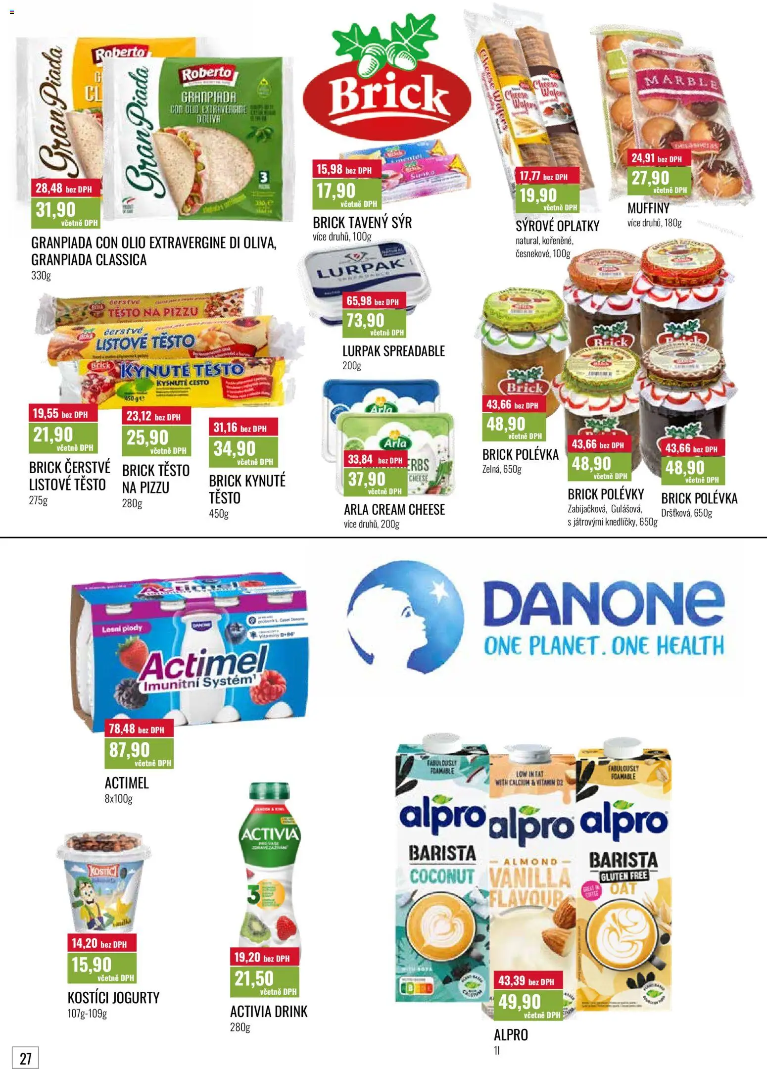 Ratio leták od 01.05.2026 | Strana: 28 | Produkty: Kostici, Listové těsto, Jogurty, Actimel