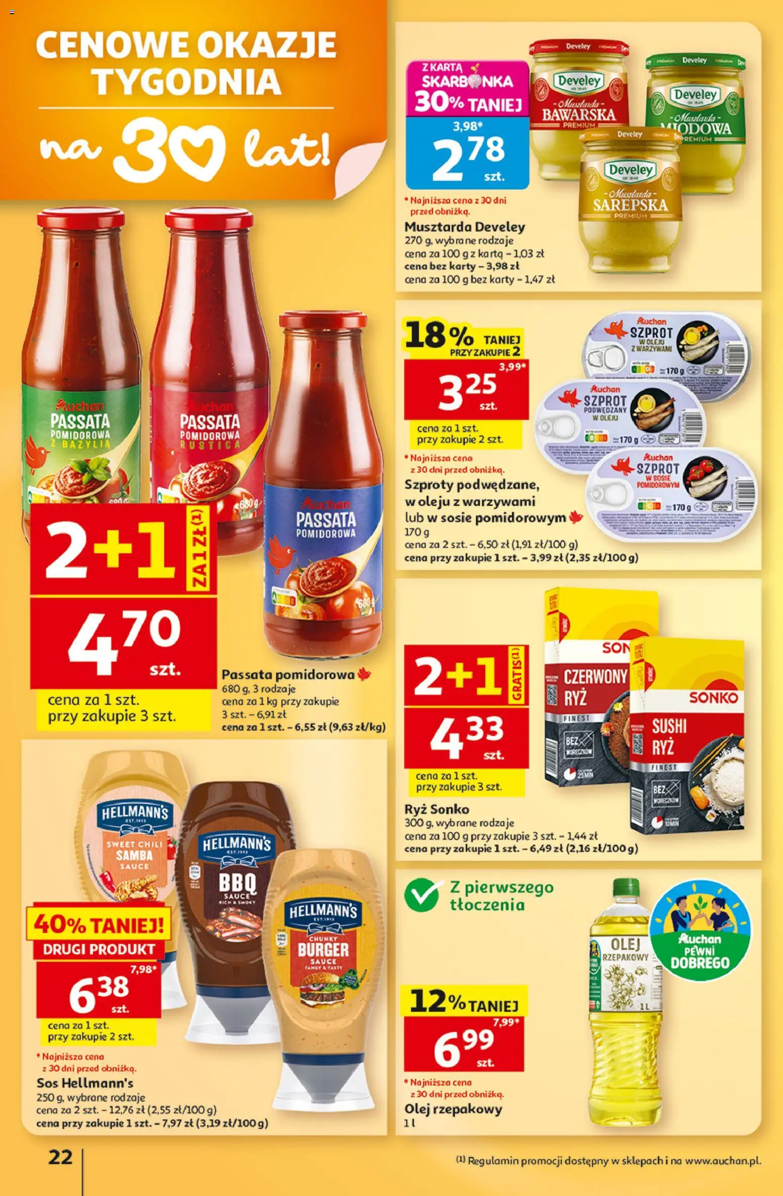 Auchan gazetka - Hipermarket od 15.10.2026 | Strona: 22 | Produkty: Bazylia, Olej, Ryż, Passata