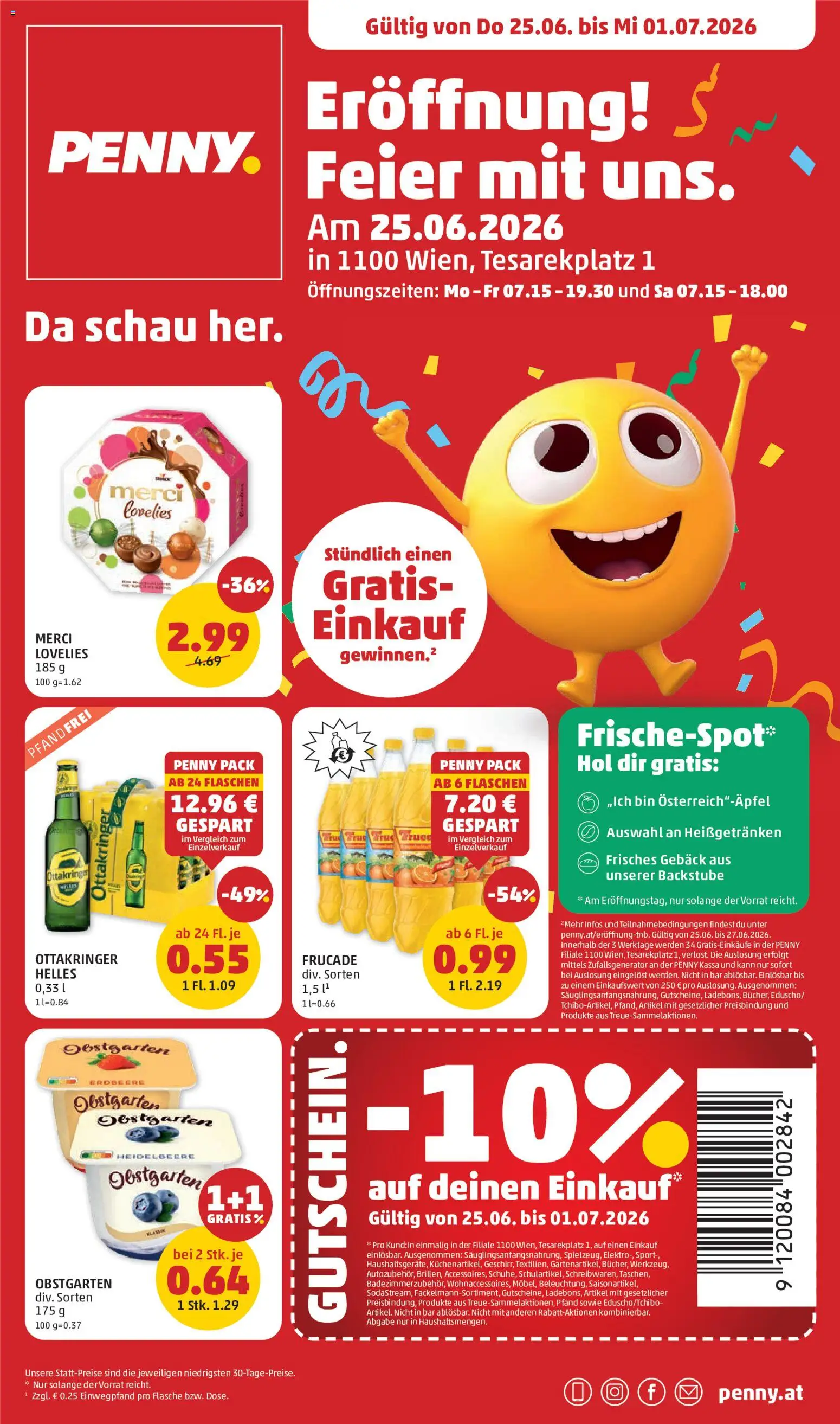 Penny Markt Eröffnung in 1100 Wien gültig ab 25.06.2026 | Seite: 1