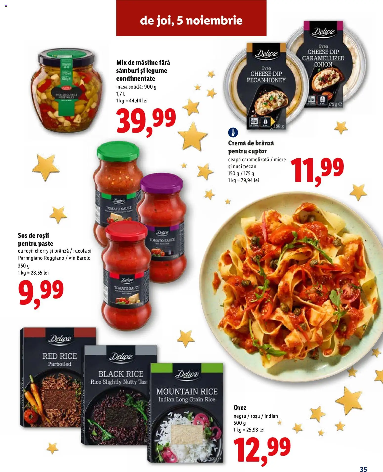 Noul catalog Lidl – valabil de la 19.10.2026 | Pagină: 35 | Produse: Miere, Vin, Orez, Sos