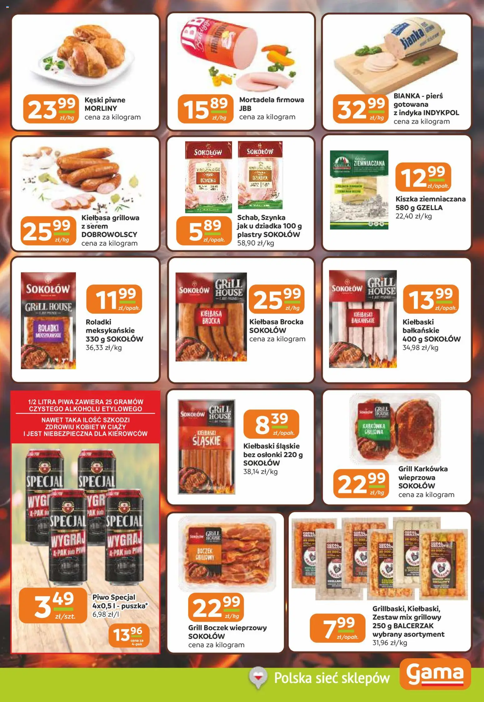 Gama gazetka od 02.06.2026 | Strona: 3 | Produkty: Karkówka, Grill, Kiełbaski, Boczek