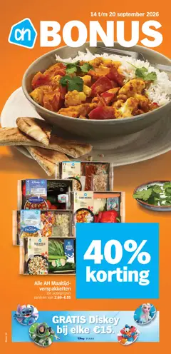 Albert Heijn folder - Bonus - Voorbeeld van een folder van Albert Heijn, geldig van 14-09-2026