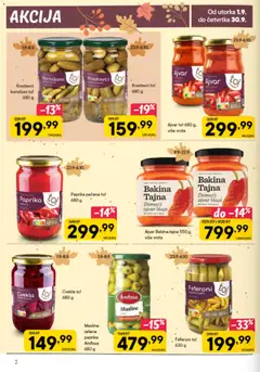 PerSu Vreme je za zimnicu! - pregled PerSu kataloga - važi od 01.09.2026 | Strana: 2 | Proizvode: Masline, Cvekla, Paprika, Kornišoni
