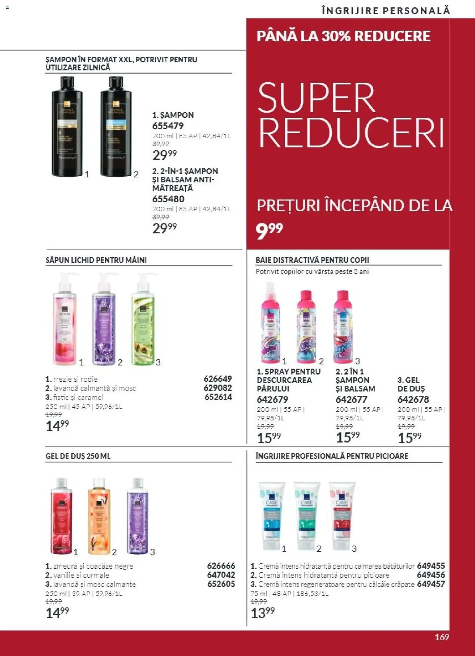 Noul catalog Avon – valabil de la 01.11.2026 | Pagină: 169 | Produse: Șampon, Cremă, Săpun, Pește