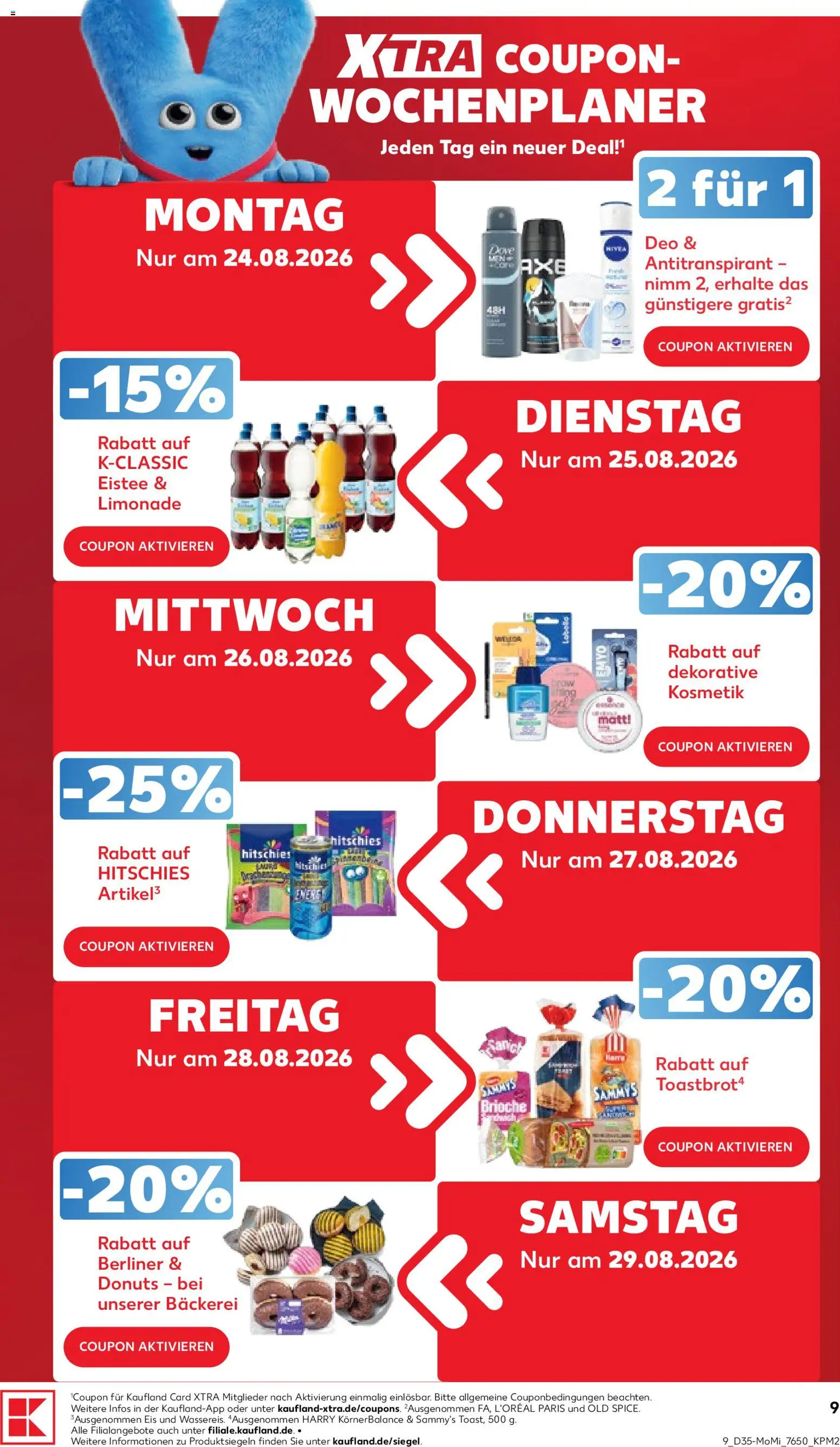 {H1} | Pagina: 9 | Producten: Antitranspirant, Donuts, Limonade, Brioche