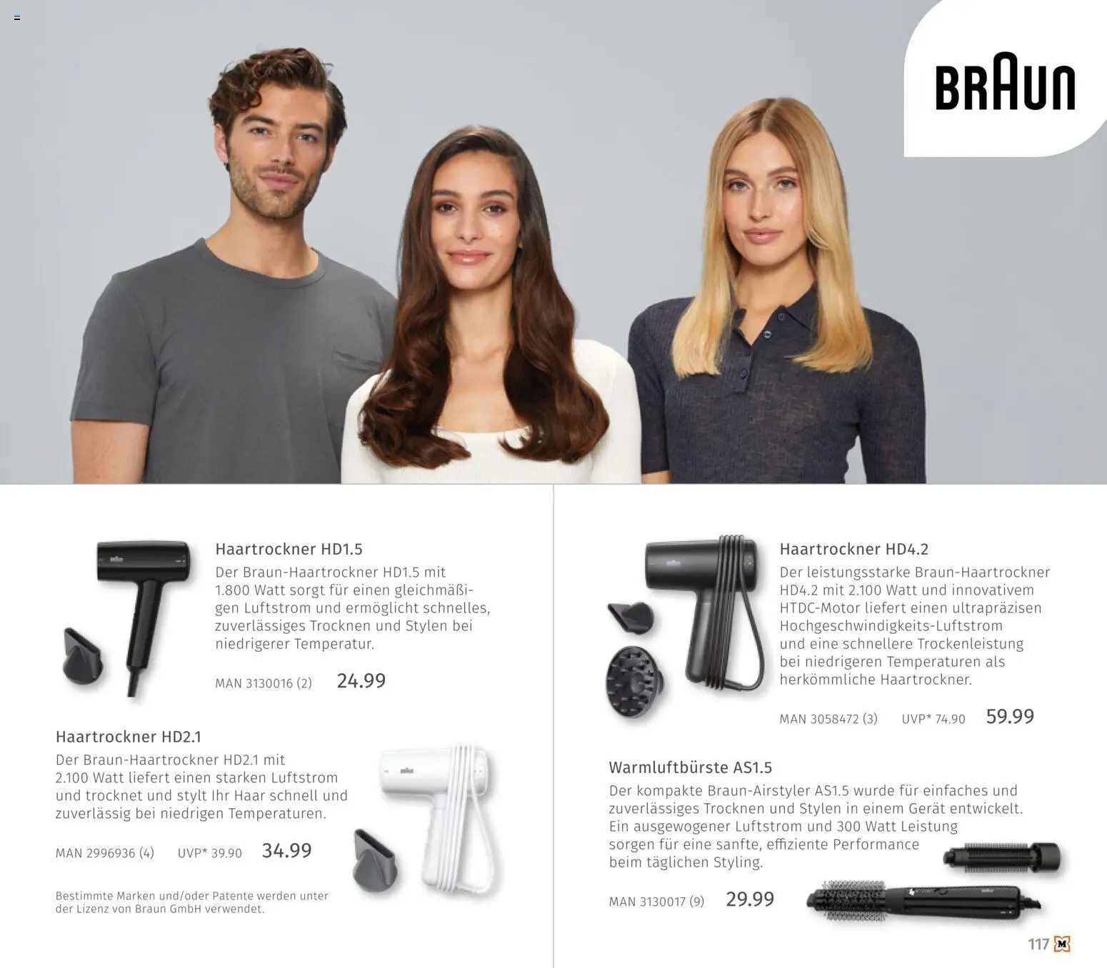 Müller Haushaltskatalog – gültig ab 01.10.2026 | Seite: 117 | Produkte: Haartrockner