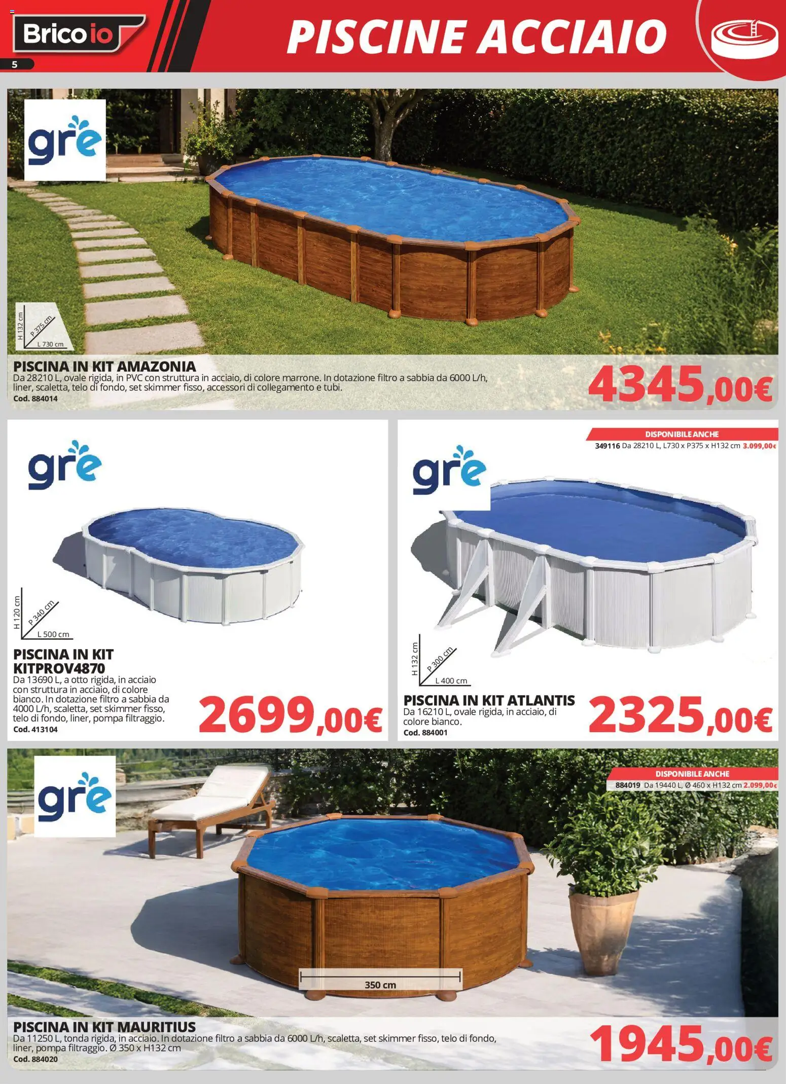 Volantino Brico io del 18/06/2026 | Pagina: 5 | Prodotti: Piscina