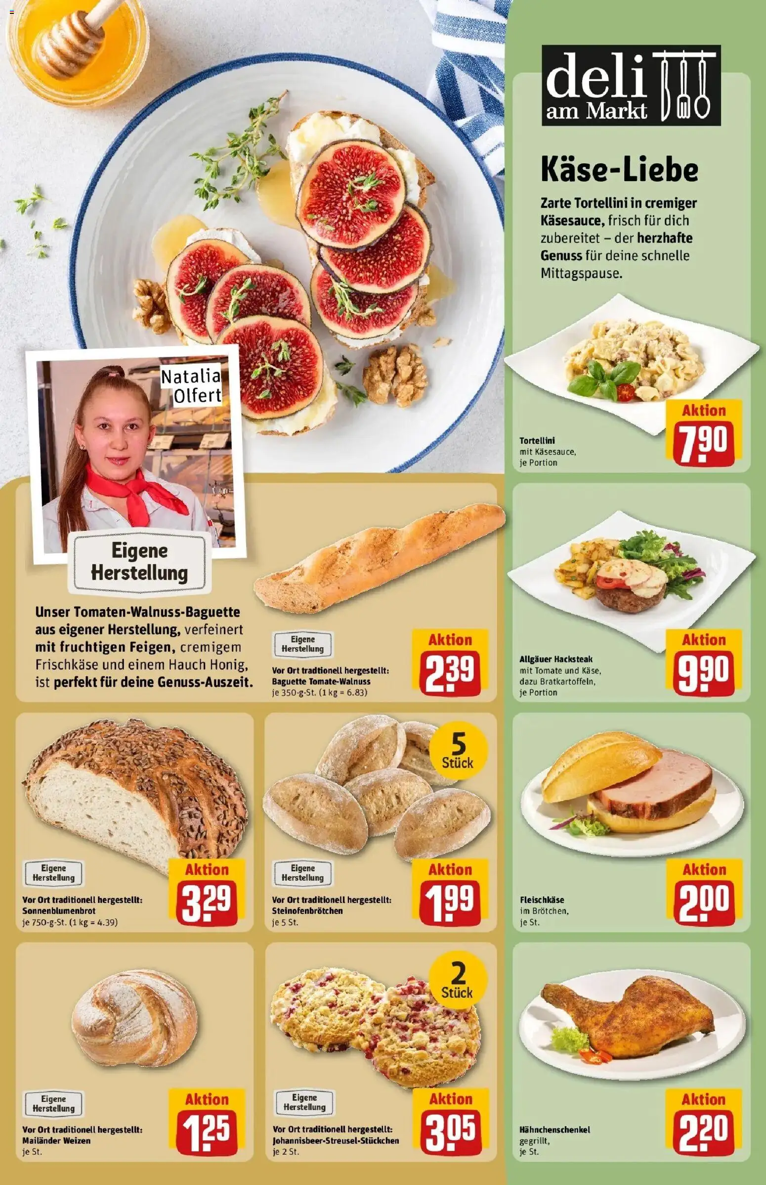 REWE Prospekt ab 07.09.2026 zum Blättern » Angebote | Seite: 13 | Produkte: Hahnchenschenkel, Baguette, Frischkase