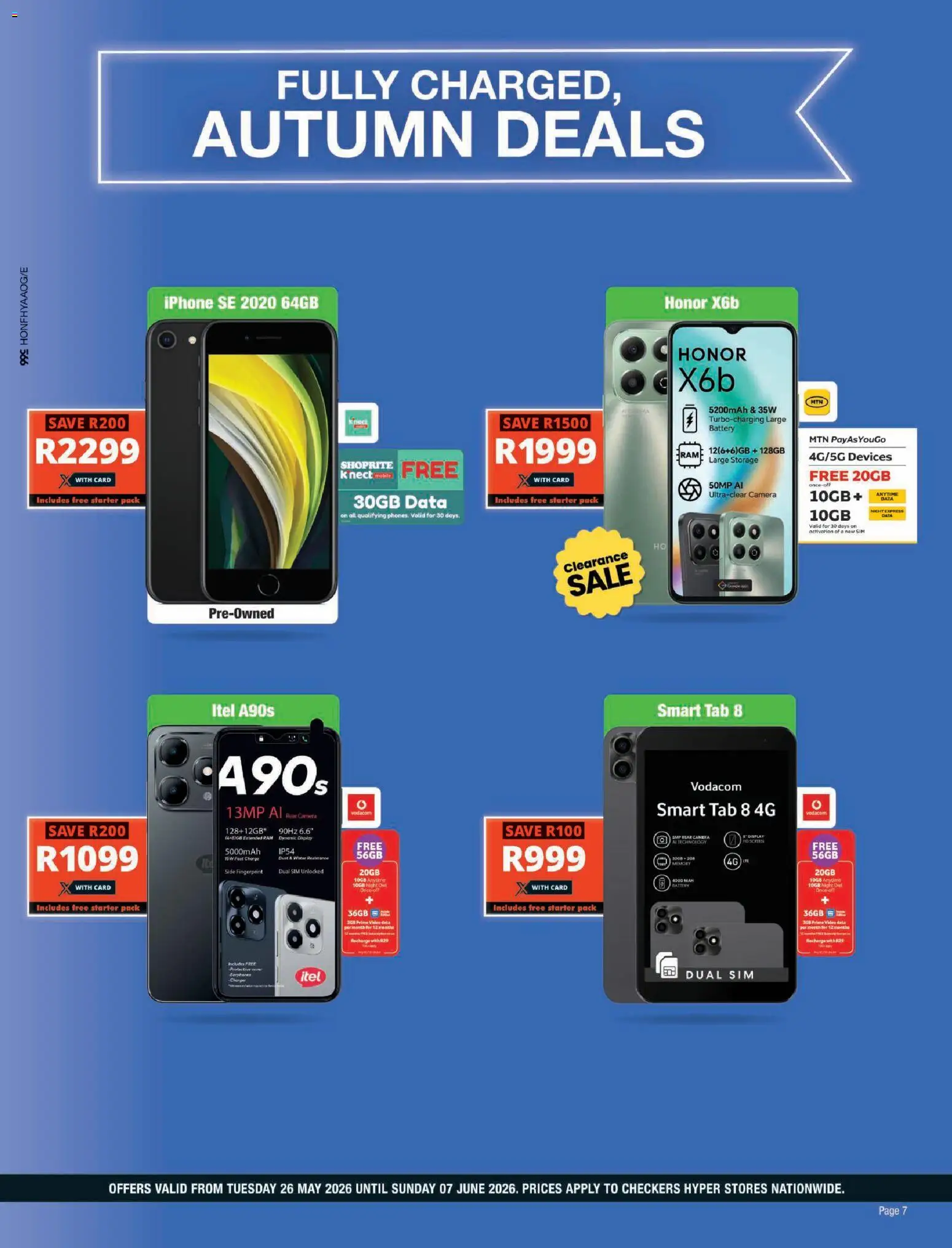 New Checkers catalogue – valid from 26.05.2026 | Page: 7 | Products: Data, Sim, Camera, Battery