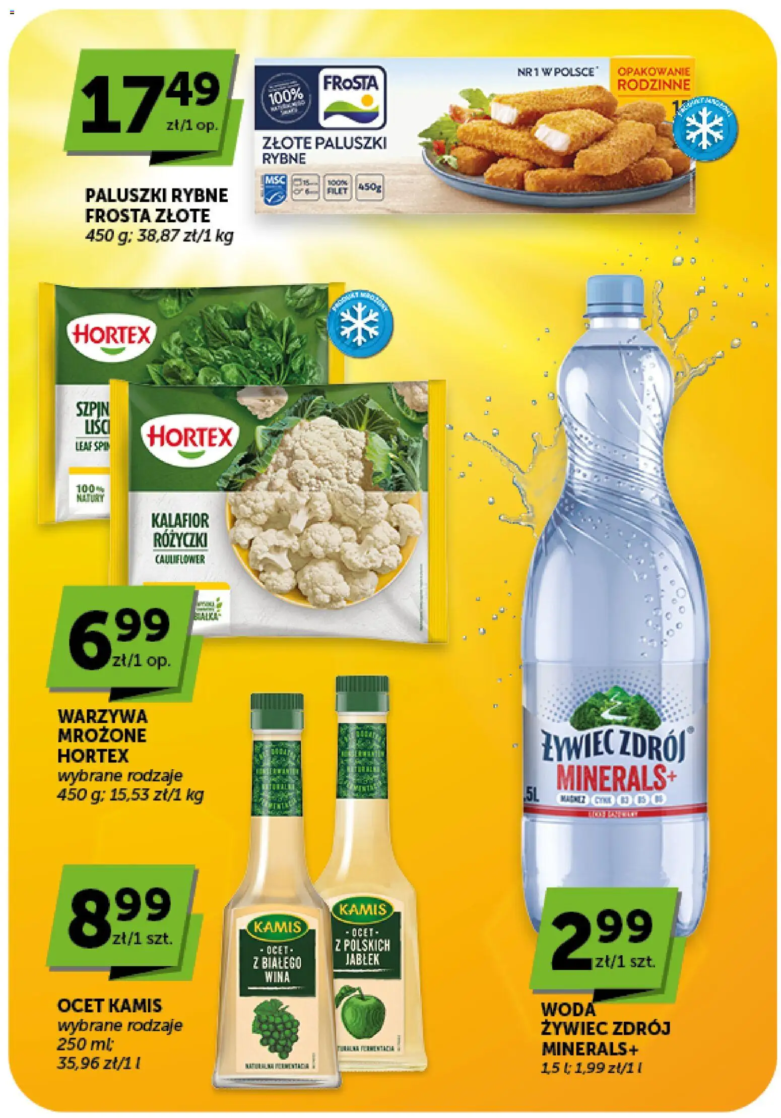 Groszek gazetka - Minimarket od 03.09.2026 | Strona: 13 | Produkty: Frosta, Paluszki rybne, Warzywa mrożone, Paluszki