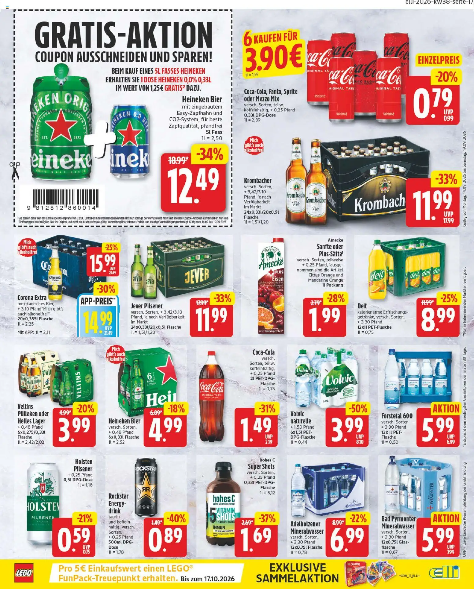 Elli Markt Prospekt – gültig ab 14.09.2026 | Seite: 17 | Produkte: Cola, Energy, Adelholzener, Jever