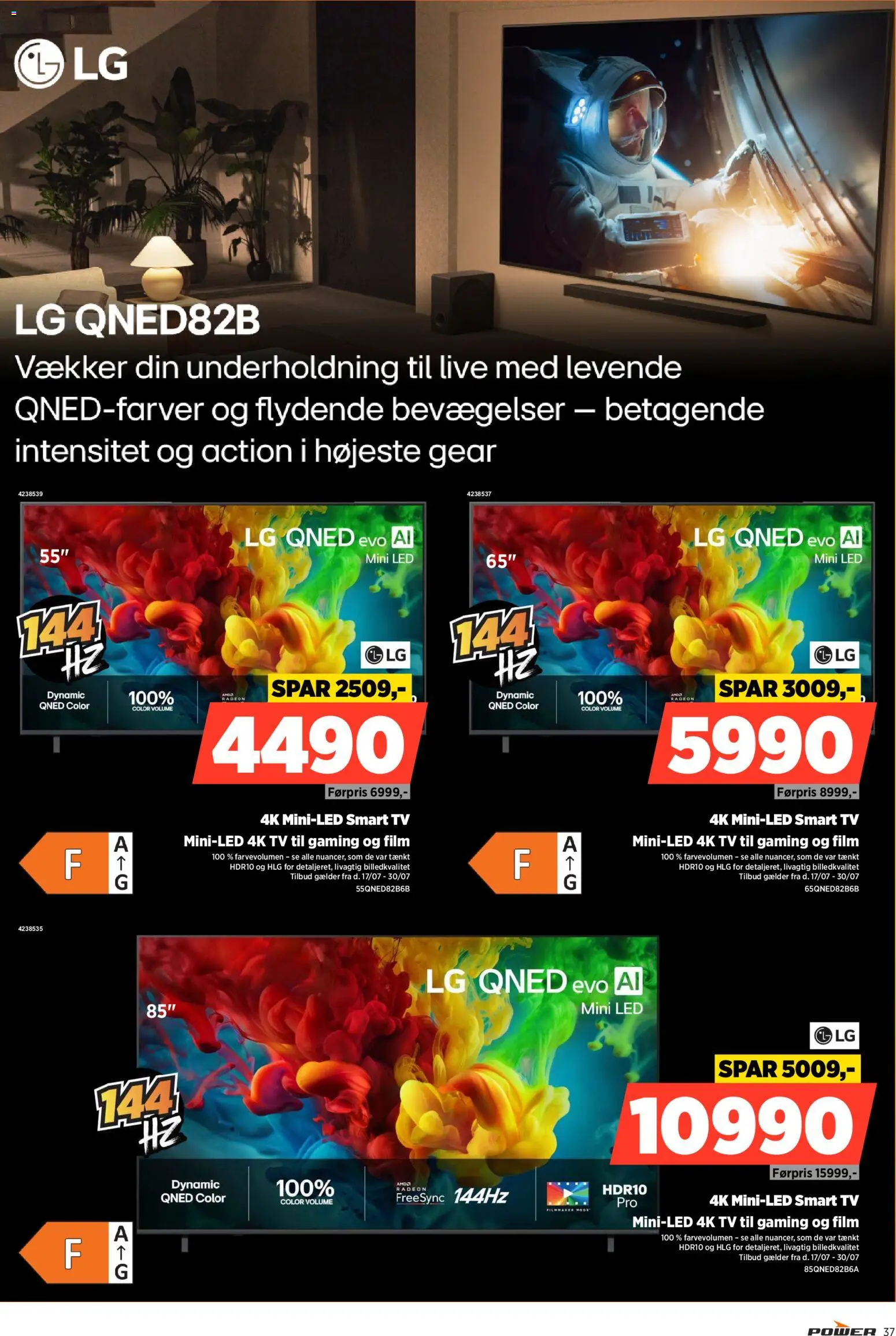 Power tilbudsavis – gyldig fra 17/07/2026 | Side: 37 | Produkter: Smart TV, TV, Søm