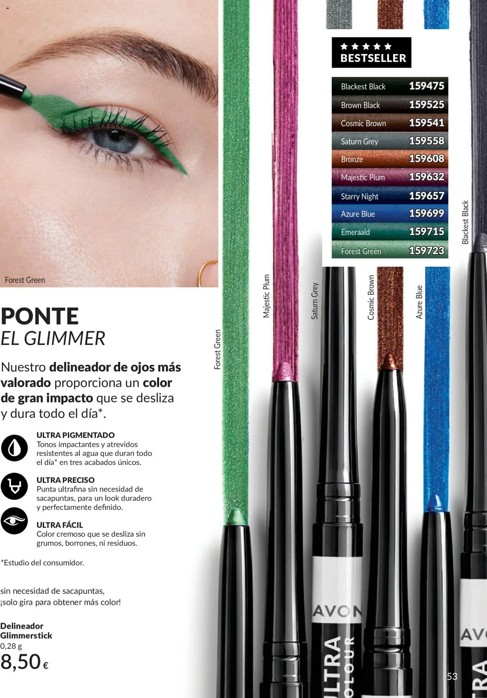 Catálogo AVON campaña 6 │ válido desde el 01.06.2026 | Página: 53 | Productos: Delineador de ojos, Delineador