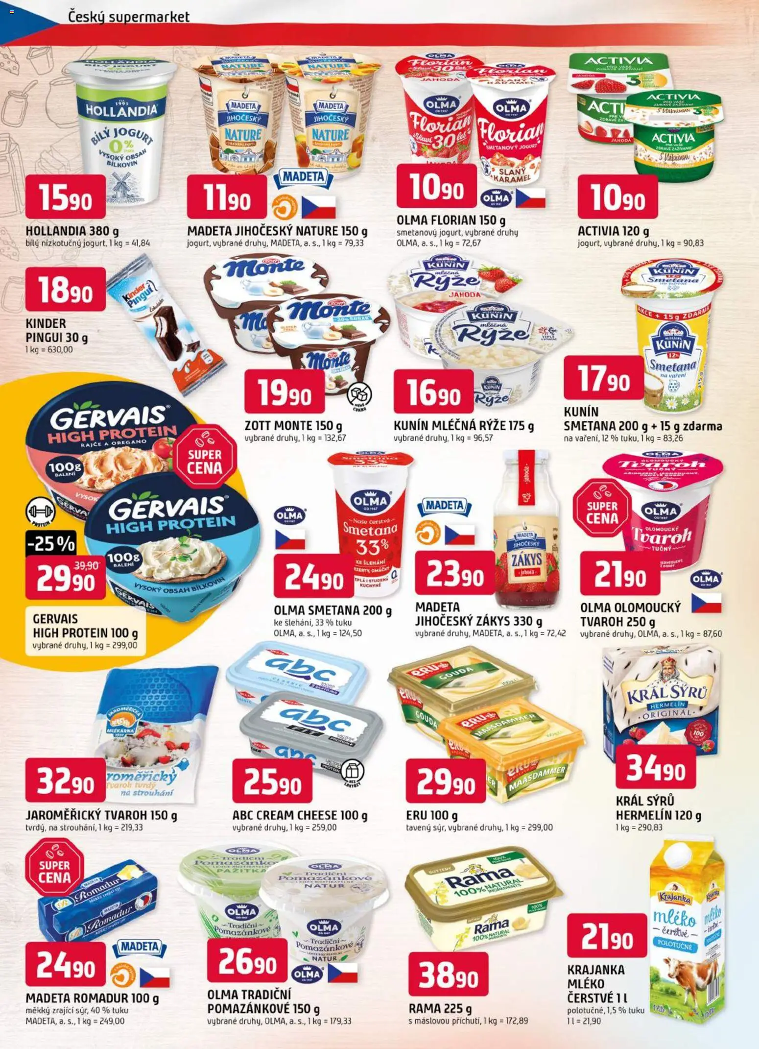 Trefa leták od 03.06.2026 | Strana: 4 | Produkty: Mléčná rýže, Tvaroh, Hermelín, Hollandia