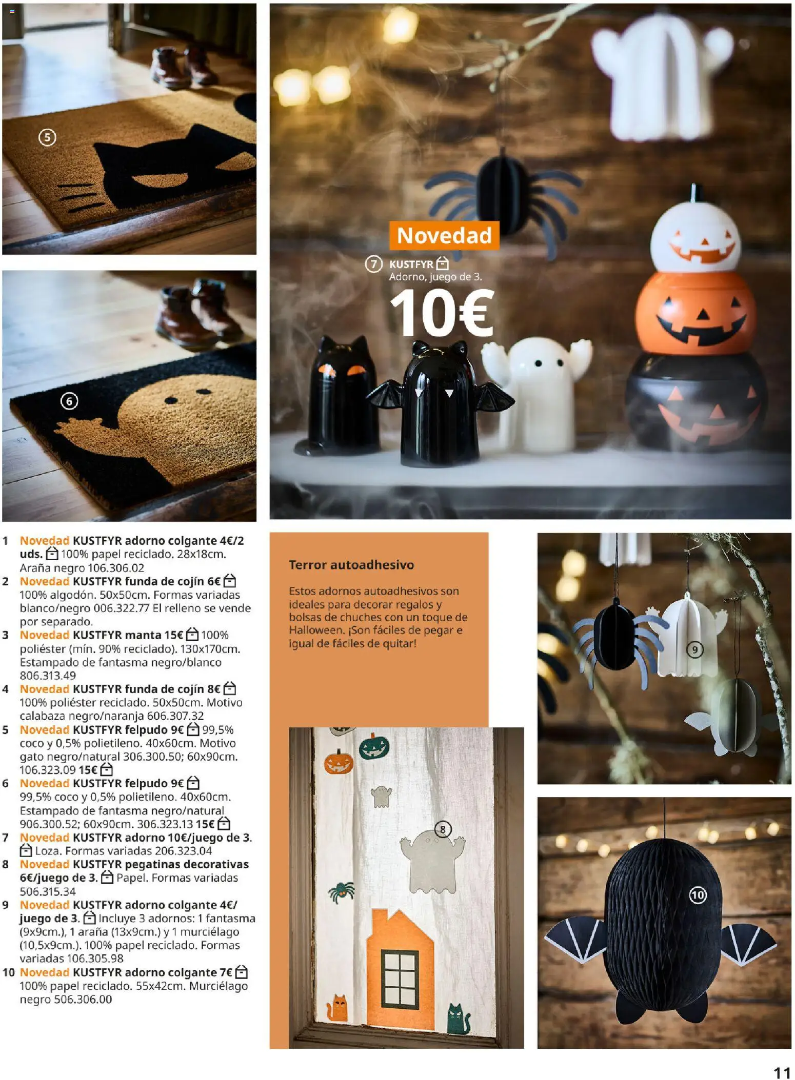 IKEA - Brochure colecciones │ válido desde el 25/08/2026 | Página: 11 | Productos: Calabaza, Manta, Cojín, Felpudo