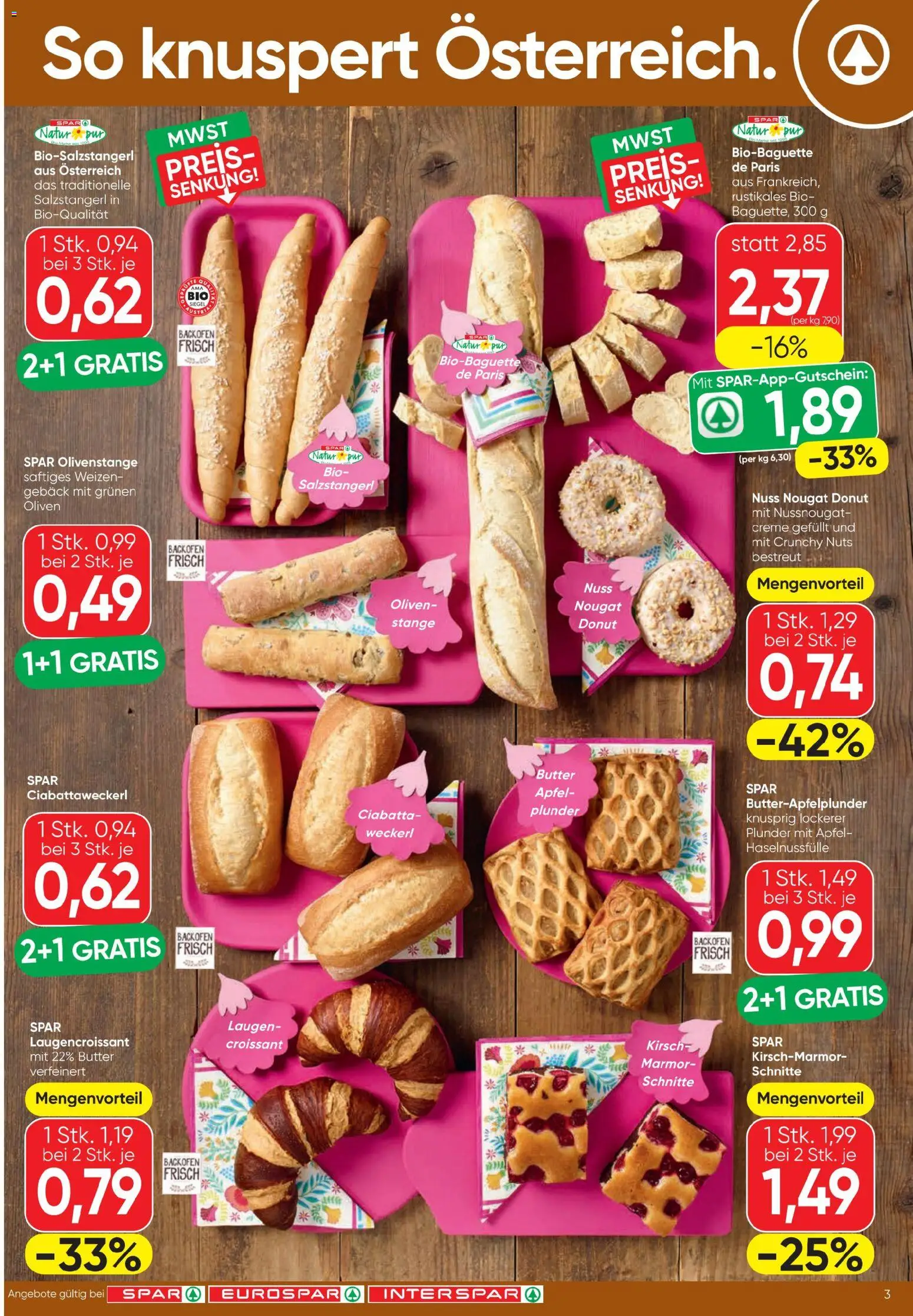 Spar - Flugblatt gültig ab 23.07.2026 | Seite: 3 | Produkte: Szeder, Butter, Creme, Äpfel