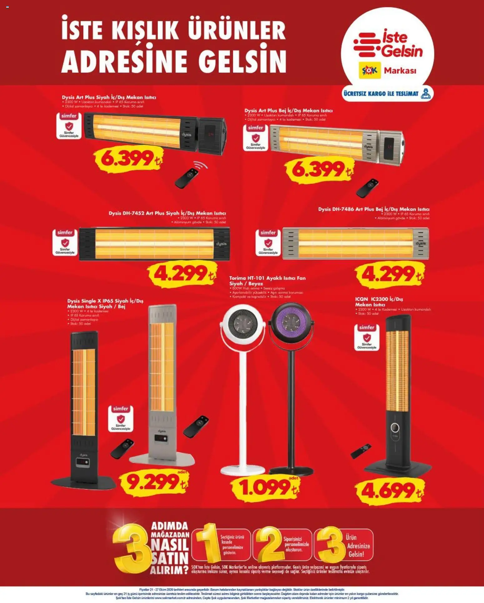 Şok Market aktüel ürünler kataloğu yayımlandı! Bu hafta 21 - 27 Ekim 2026 günü Şok Market indirimli ürünleri