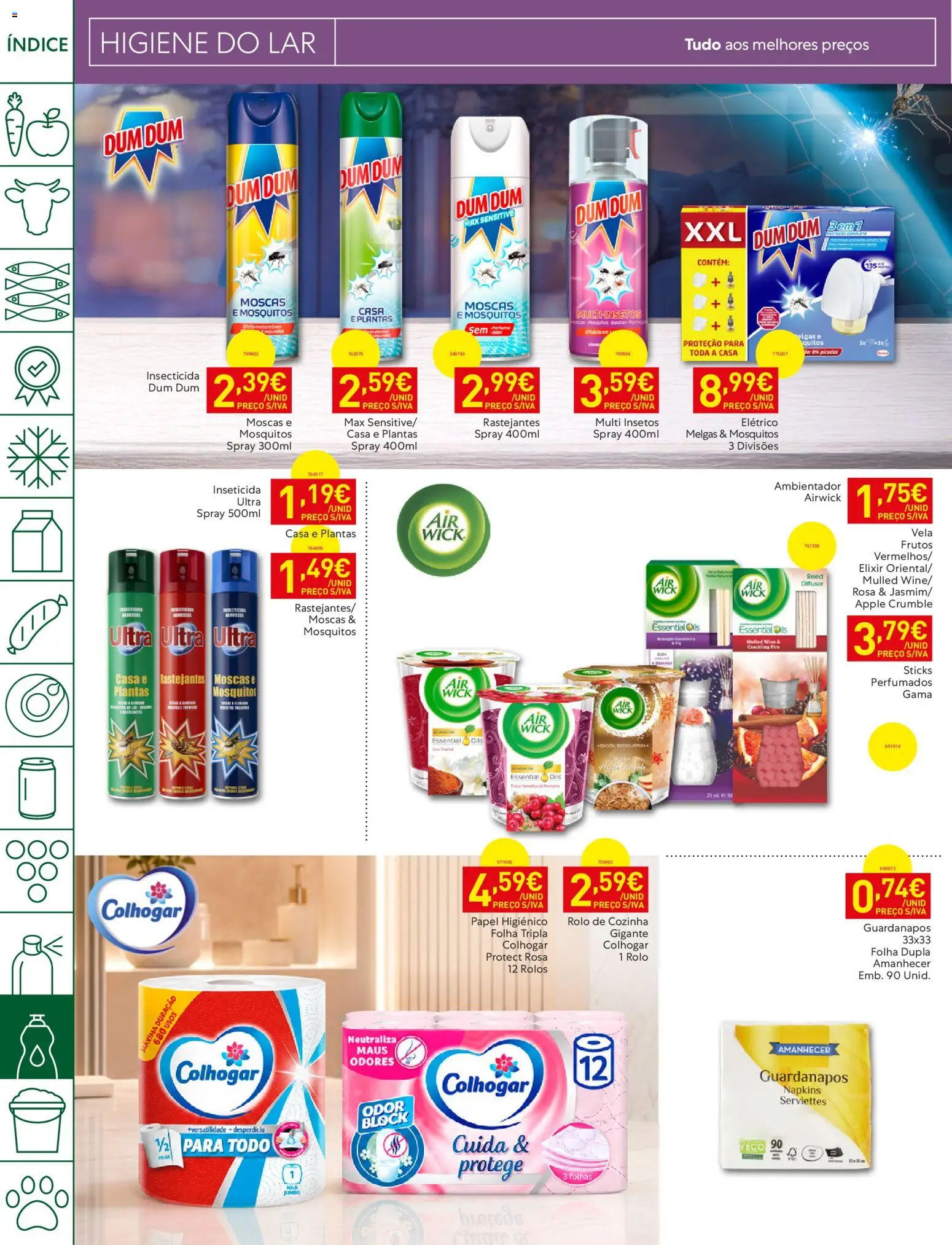 Recheio folheto │ válido de 18/08/2026 | Página: 36 | Produtos: Papel higiénico, Guardanapos, Inseticida, Ambientador