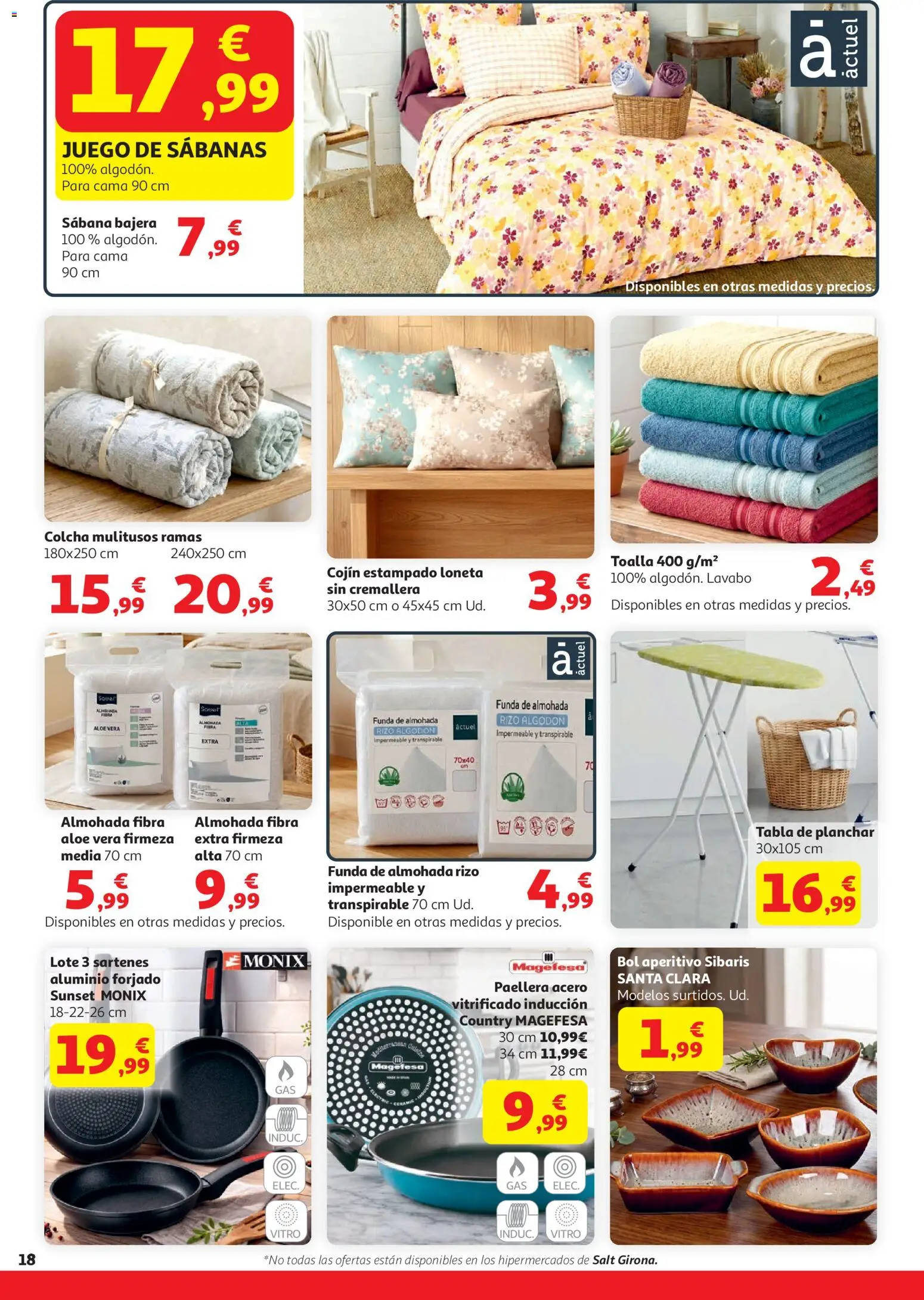 Alcampo HP Unico │ válido desde el 07.04.2026 | Página: 18 | Productos: Tabla de planchar, Funda, Cama, Colcha