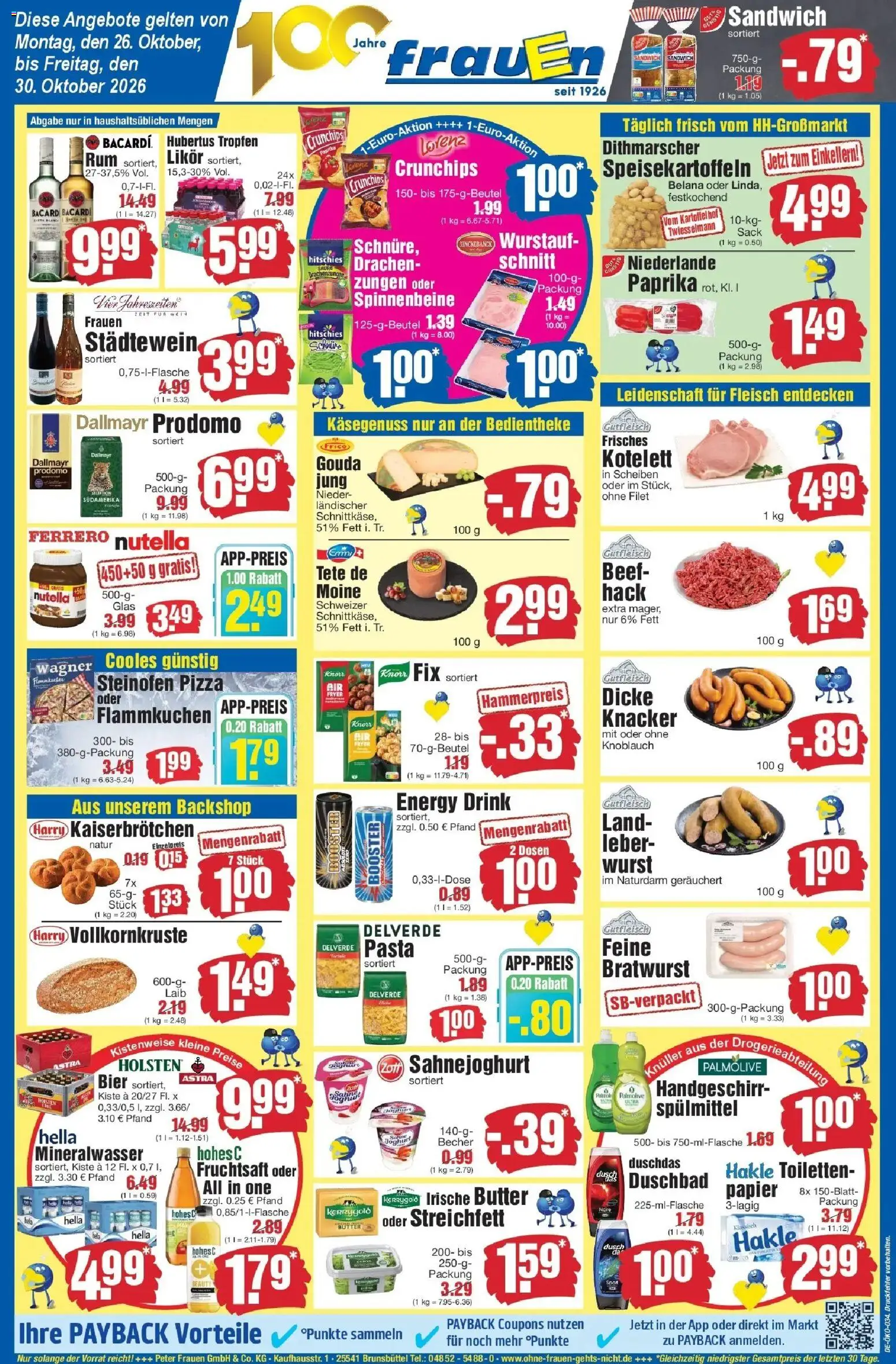 Edeka Prospekt Heide (ab 26.10.2026) » Angebote Online | Seite: 1 | Produkte: Energy, Likör, Knorr, Pasta