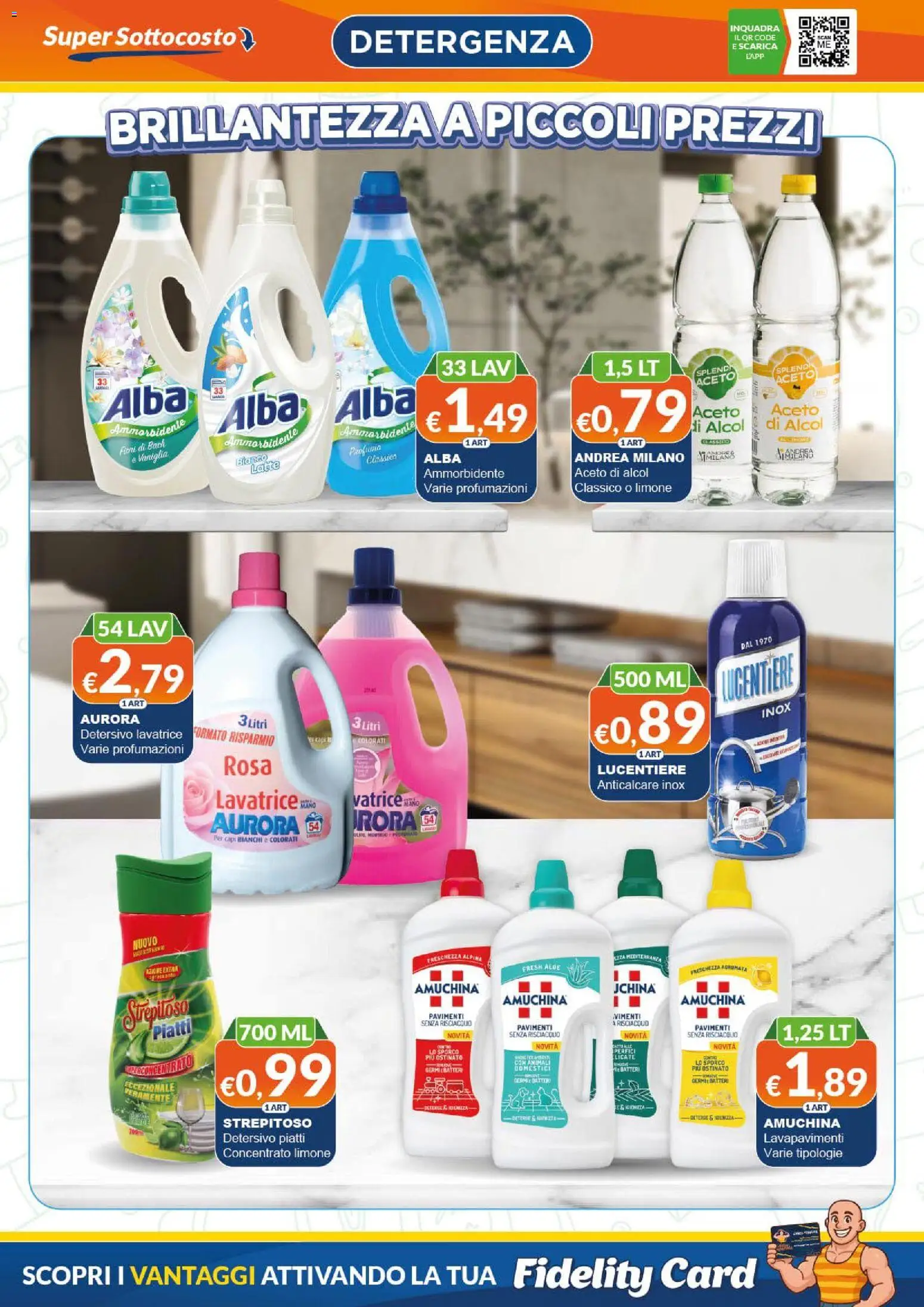 Volantino Mister Risparmio del 06/08/2026 | Pagina: 3 | Prodotti: Ammorbidente, Anticalcare, Limone, Lavatrice