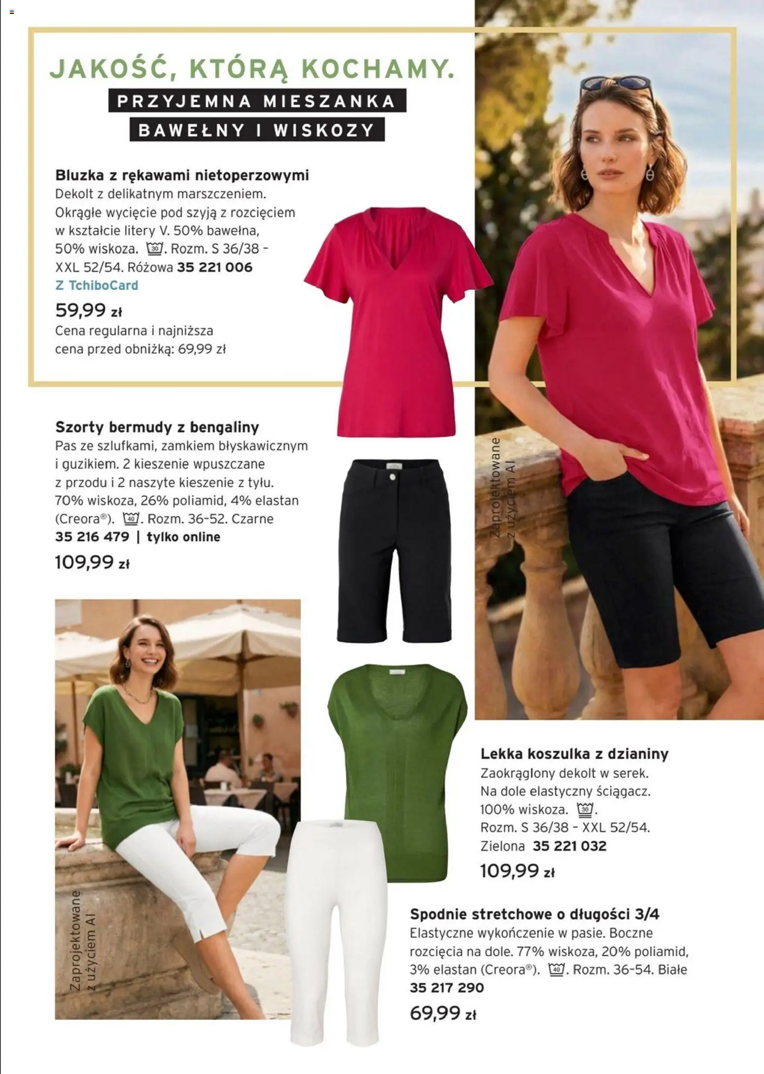 Tchibo promocje od 07.07.2026 | Strona: 9 | Produkty: Szorty, Bluzka, Spodnie