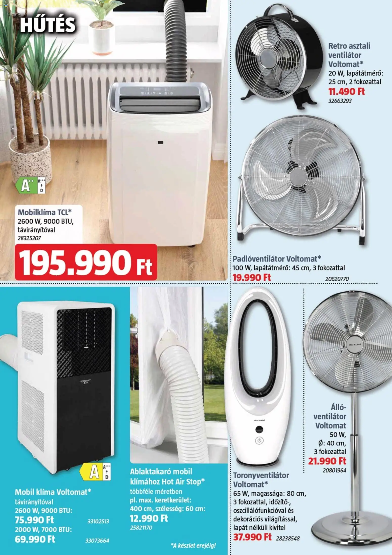Bauhaus akciós ujság - amely érvényes a következő dátumtól: 04.06.2026 | Oldal: 23 | Termékek: Mobilklíma, Mobil klima, Ventilátor