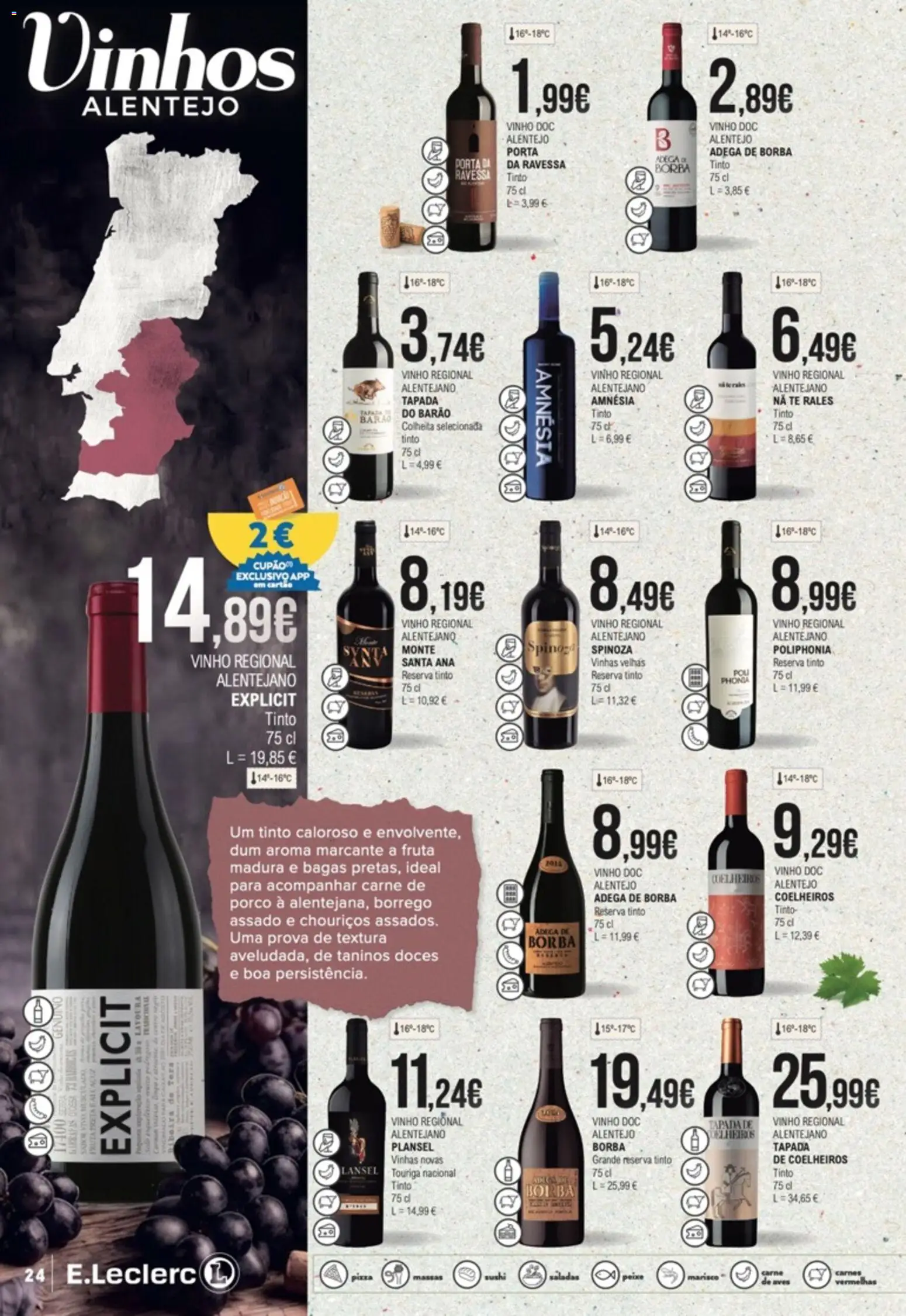 E.Leclerc folheto Feira dos Vinhos │ válido de 01/10/2026 | Página: 24 | Produtos: Saladas, Peixe, Doces, Pá