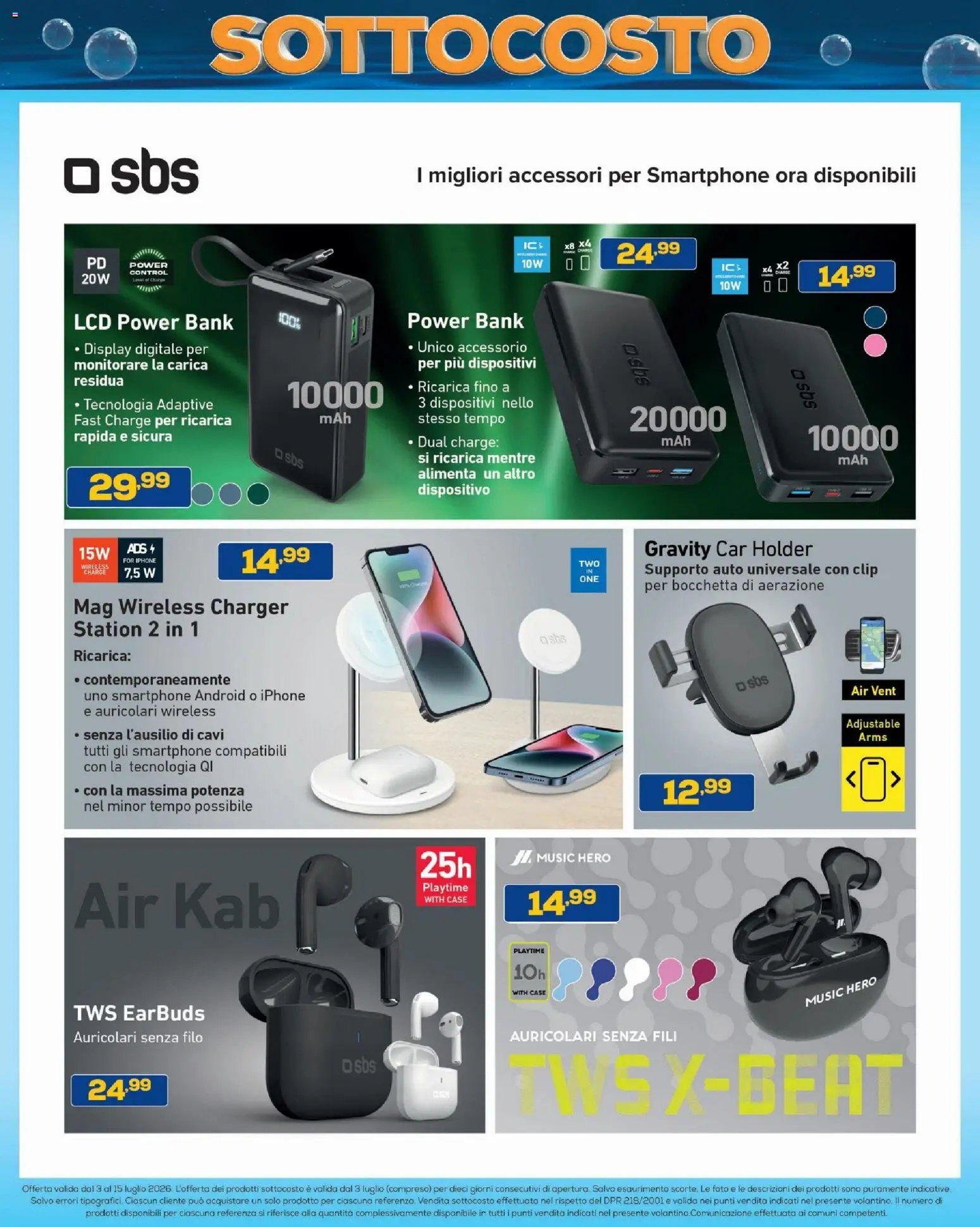 Volantino BRUNO del 03/07/2026 | Pagina: 37 | Prodotti: Auricolari, Iphone, Power bank, Smartphone