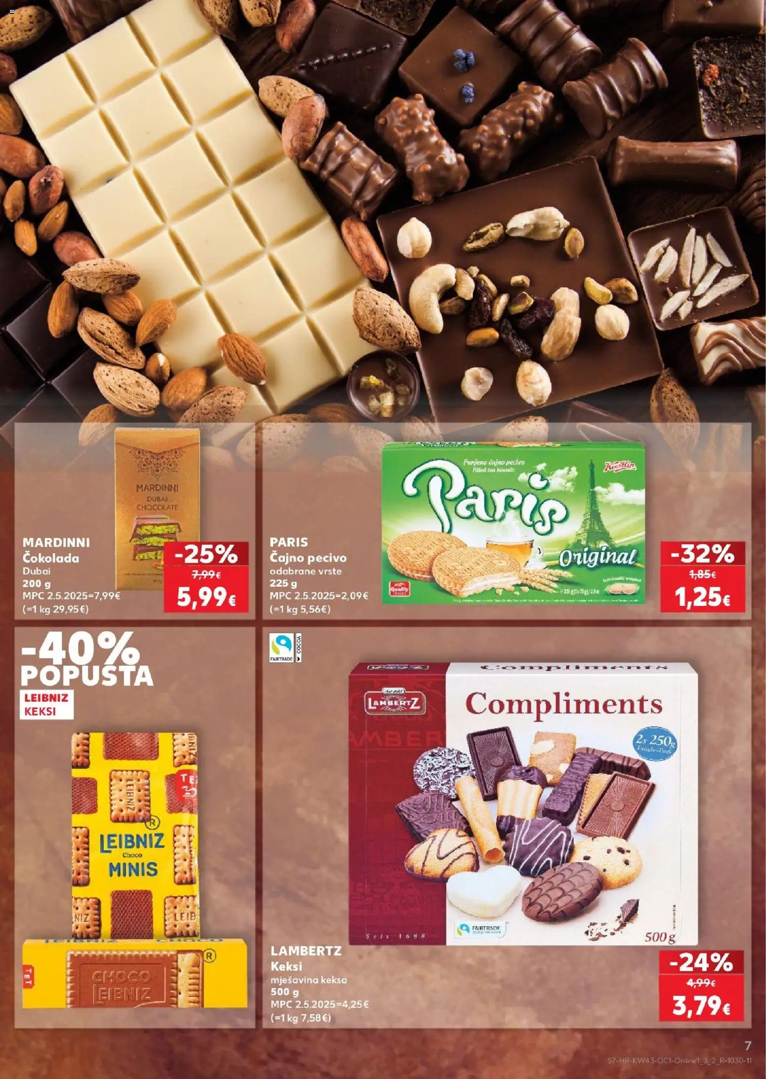 Kaufland katalog | vrijedi od 21.10.2026 | Stranica: 7 | Proizvodi: Keksi, Čokolada, Čajno pecivo, Pecivo