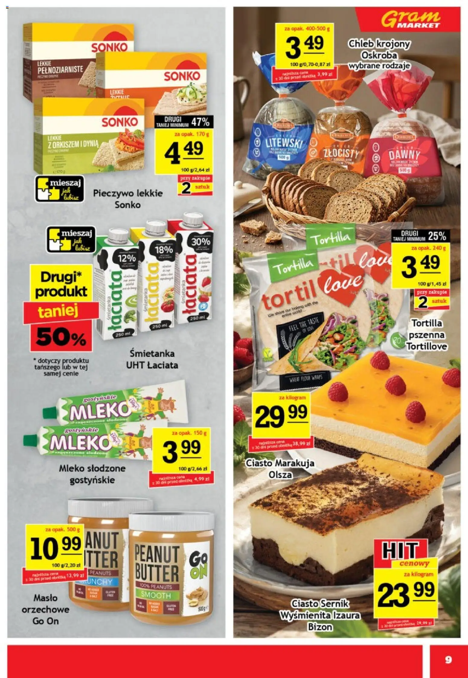 Gram Market gazetka od 01.07.2026 | Strona: 9 | Produkty: Dynia, Ciasto, Chleb krojony, Masło