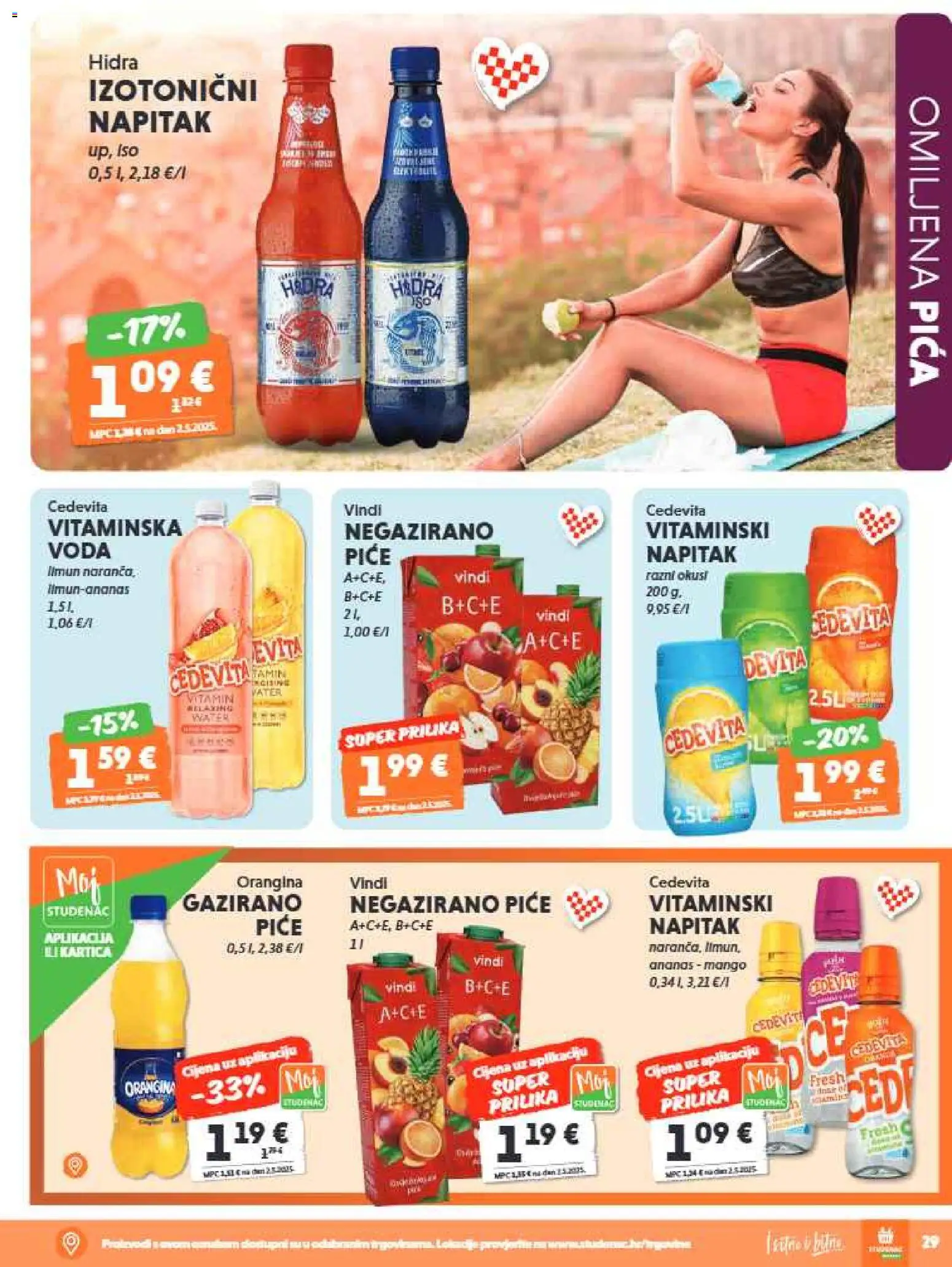 Studenac katalog | vrijedi od 15.07.2026 | Stranica: 29 | Proizvodi: Ananas, Voda, Limun, Cedevita