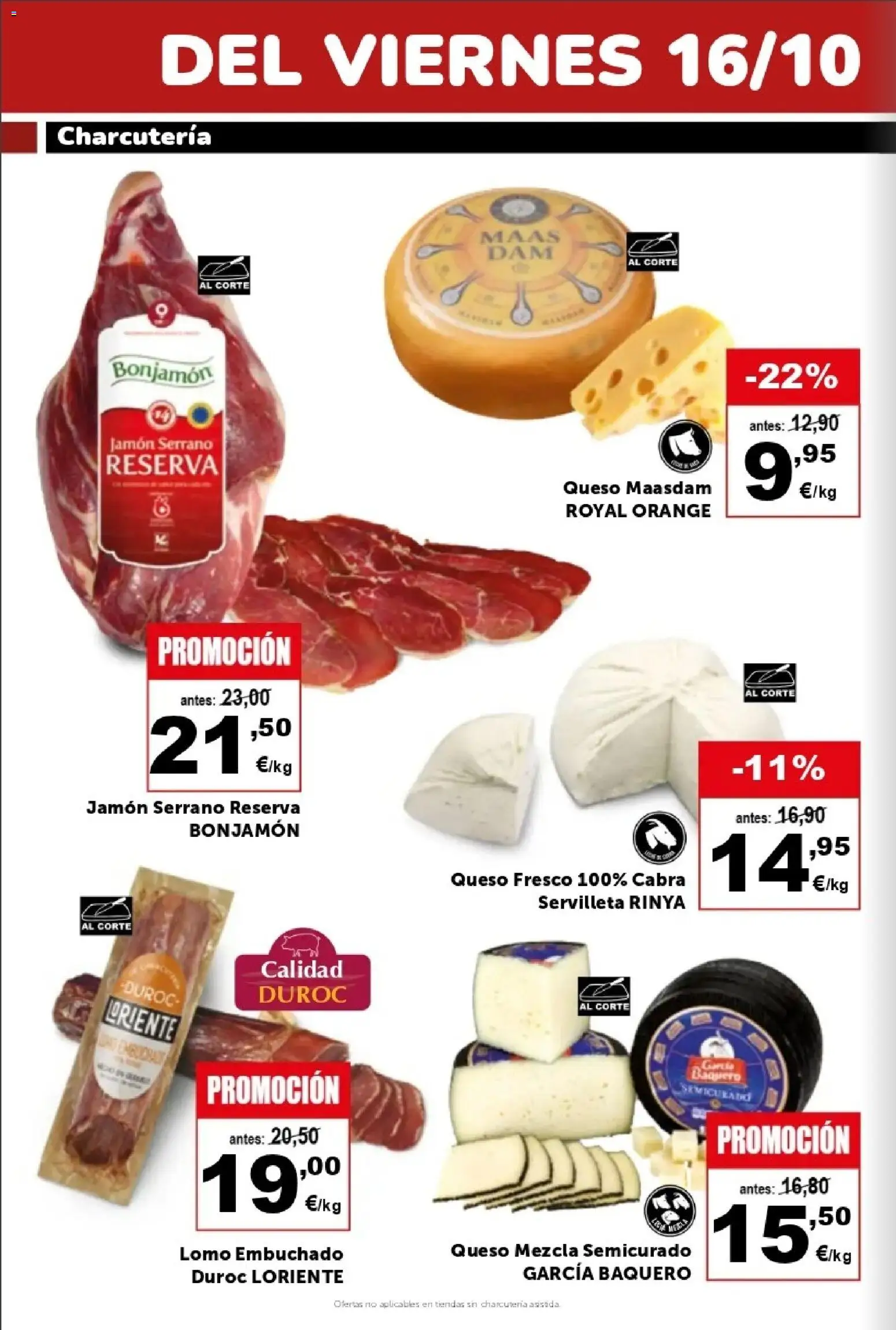 Masymas folleto │ válido desde el 16/10/2026 | Página: 4 | Productos: Jamón serrano, Queso, Lomo, Queso fresco