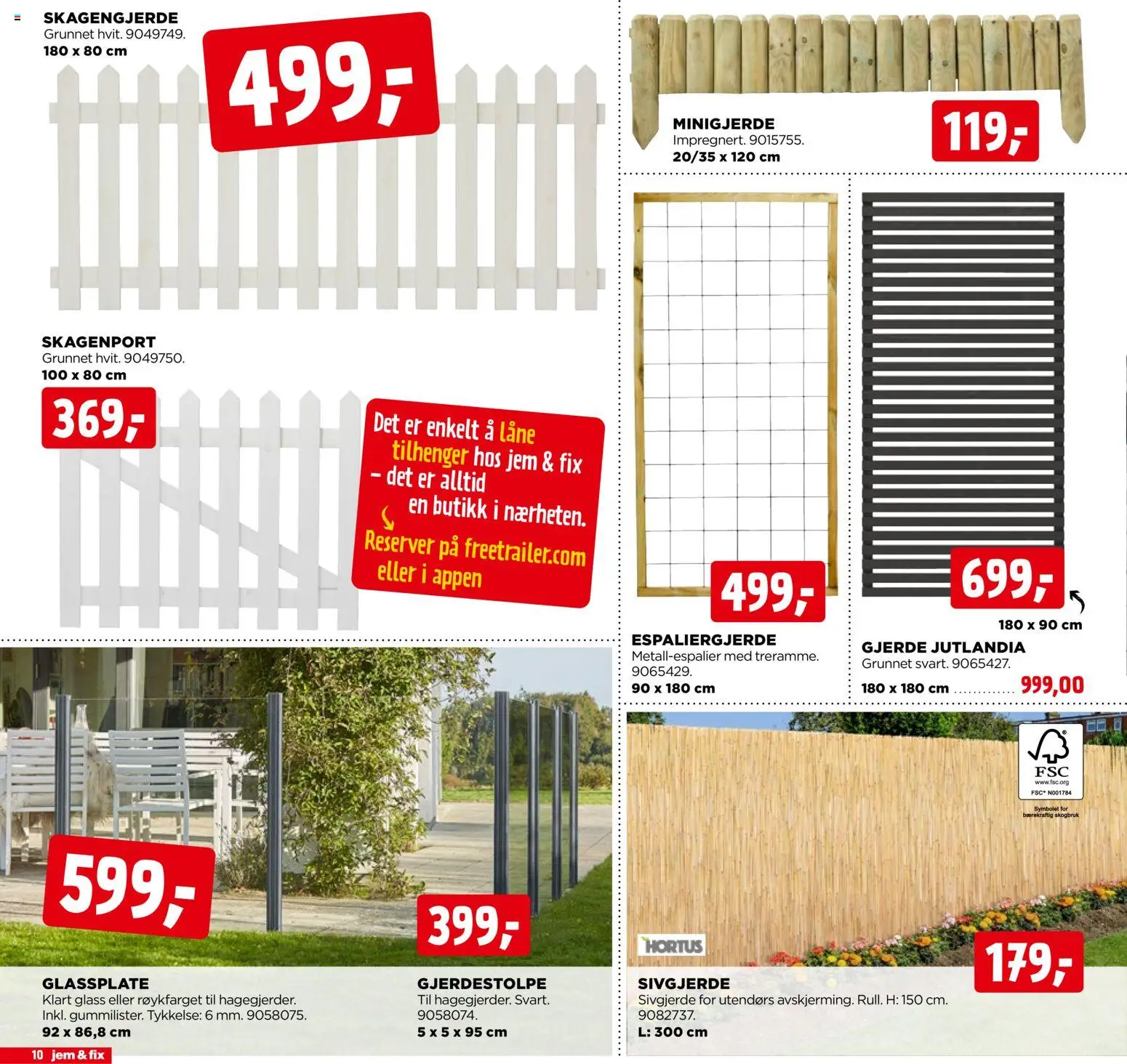 {H1} | Side: 10 | Produkter: Tilhenger, Glass