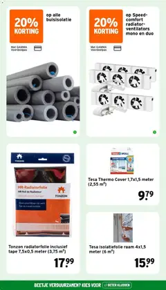 GAMMA folder - Voorbeeld van een folder van GAMMA, geldig van 14-09-2026 | Pagina: 8 | Producten: Tape, Radiator