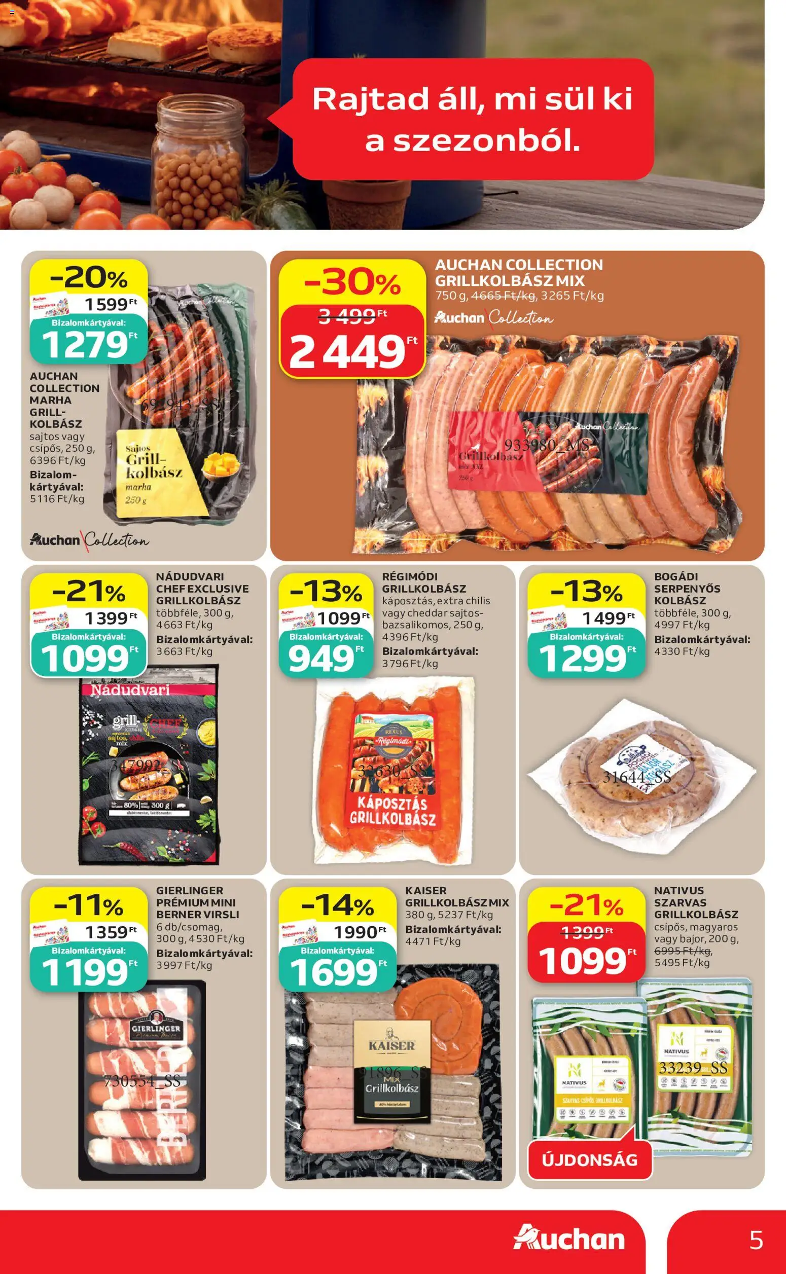 Auchan akciós ujság - amely érvényes a következő dátumtól: 2026.06.25. | Oldal: 5