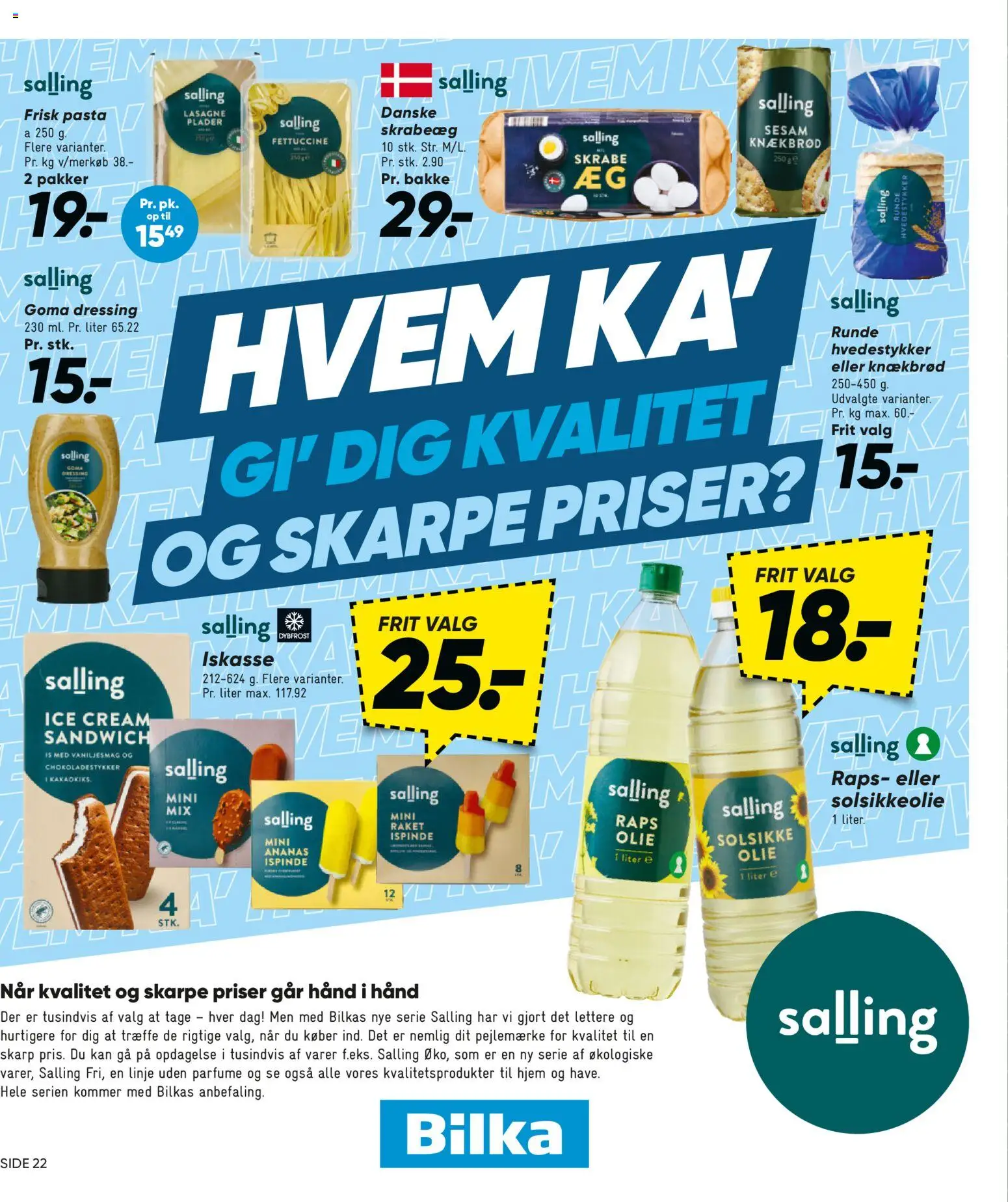 Bilka tilbudsavis – gyldig fra 11/09/2026 | Side: 32 | Produkter: Olie, Pasta, Solsikkeolie, Dressing