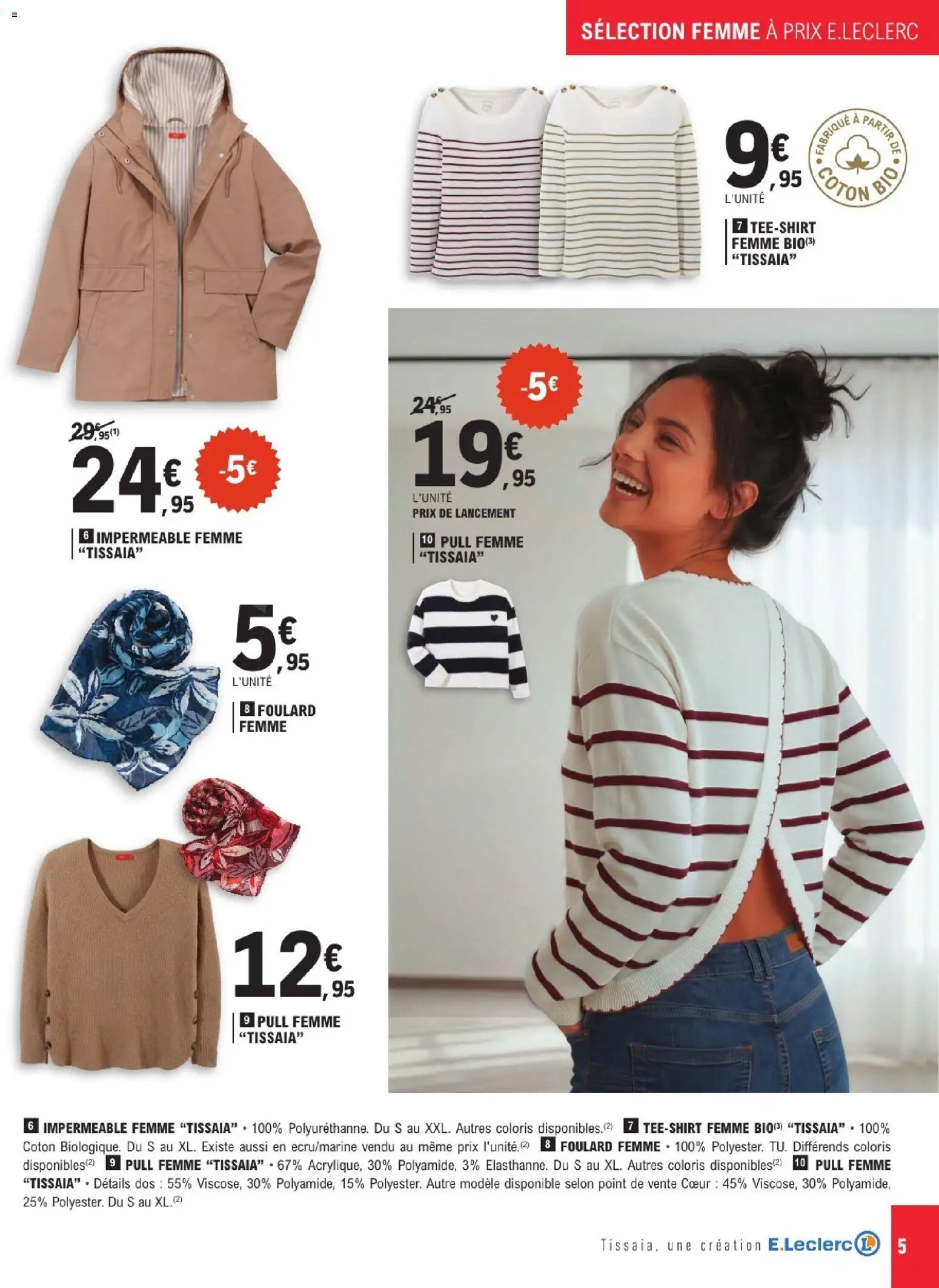 {H1} | Page: 5 | Produits: Coton, Brique, Pull, Foulard