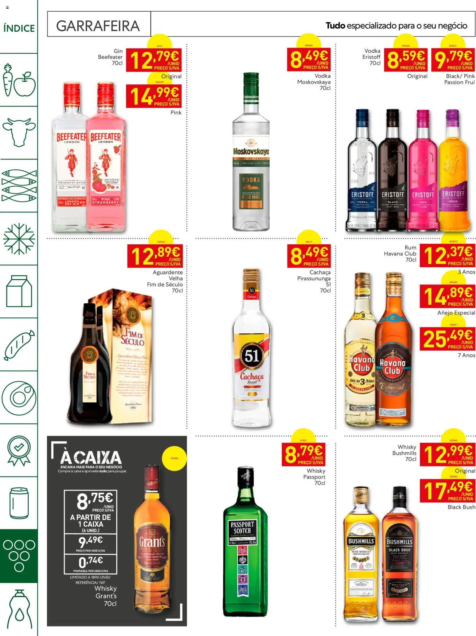 Recheio Horeca Madeira │ válido de 23/06/2026 | Página: 26 | Produtos: Whisky, Cachaça, Gin, Vodka