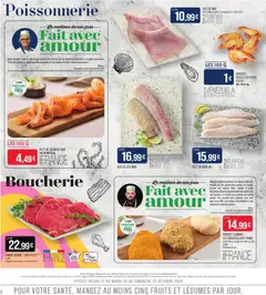 Match Supermarché - Prévisualisation de Match Supermarché catalogue valide à partir de 20/10/2026 | Page: 6 | Produits: Saumon fumé, Escalopes, Fruits, Filet de saumon