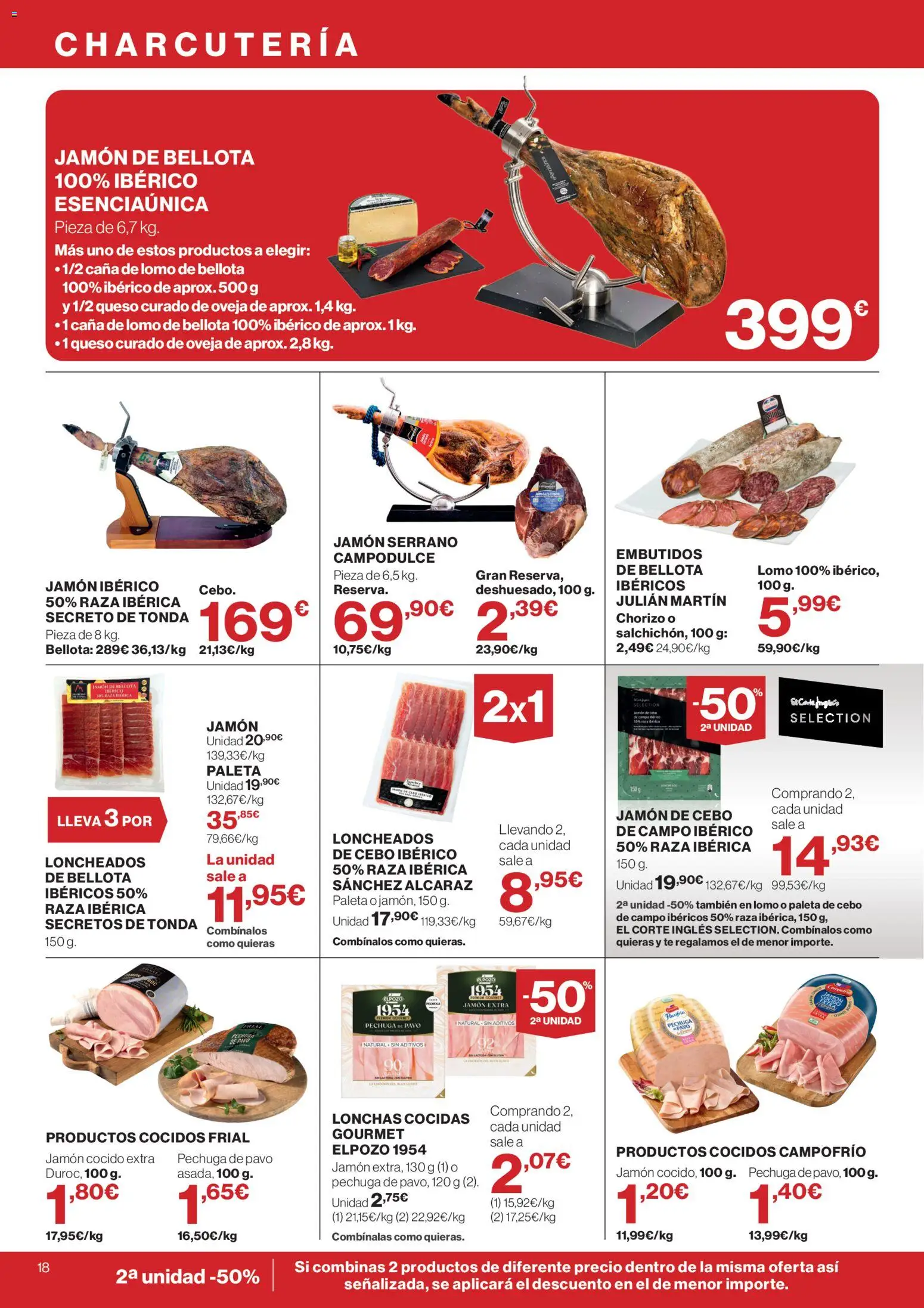 Supercor Canarias │ válido desde el 21.05.2026 | Página: 18 | Productos: Jamón serrano, Jamón cocido, Té, Νυχτικό
