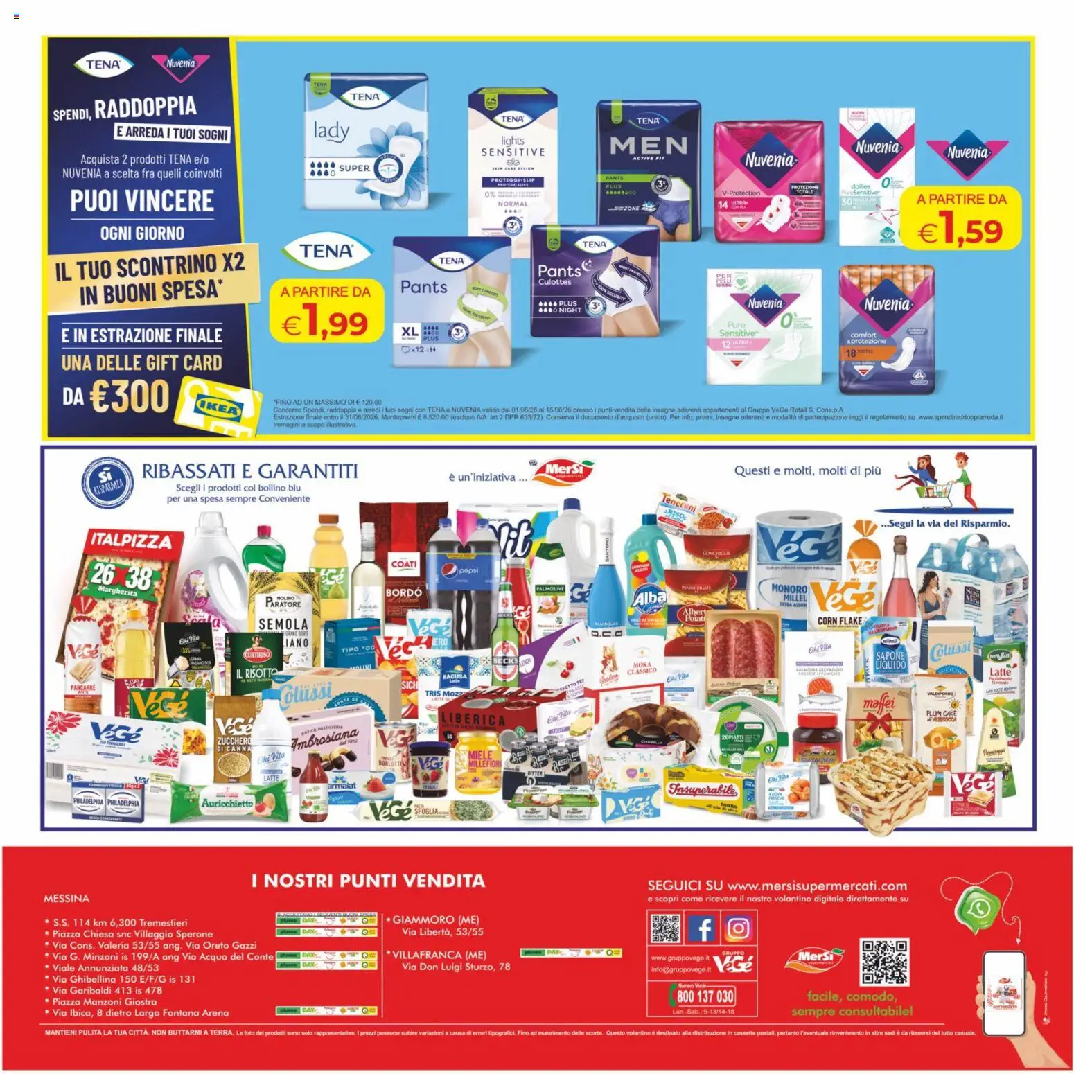 Volantino MerSi Supermercati del 06.05.2026 | Pagina: 16 | Prodotti: Salmone, Latte, Miele, Pepsi